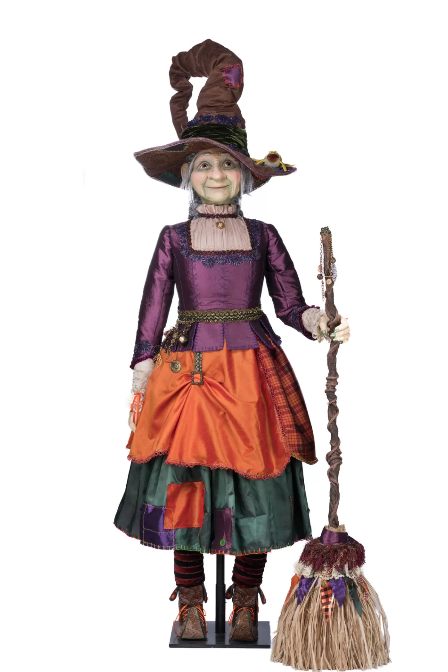 The Jolly Christmas Shop Katherine's Collection Halloween·Broomstick Acres | Katherine's Collection 50.5" Gertrude Grimoir Life Size Witch Doll Halloween Decoration 28-428160