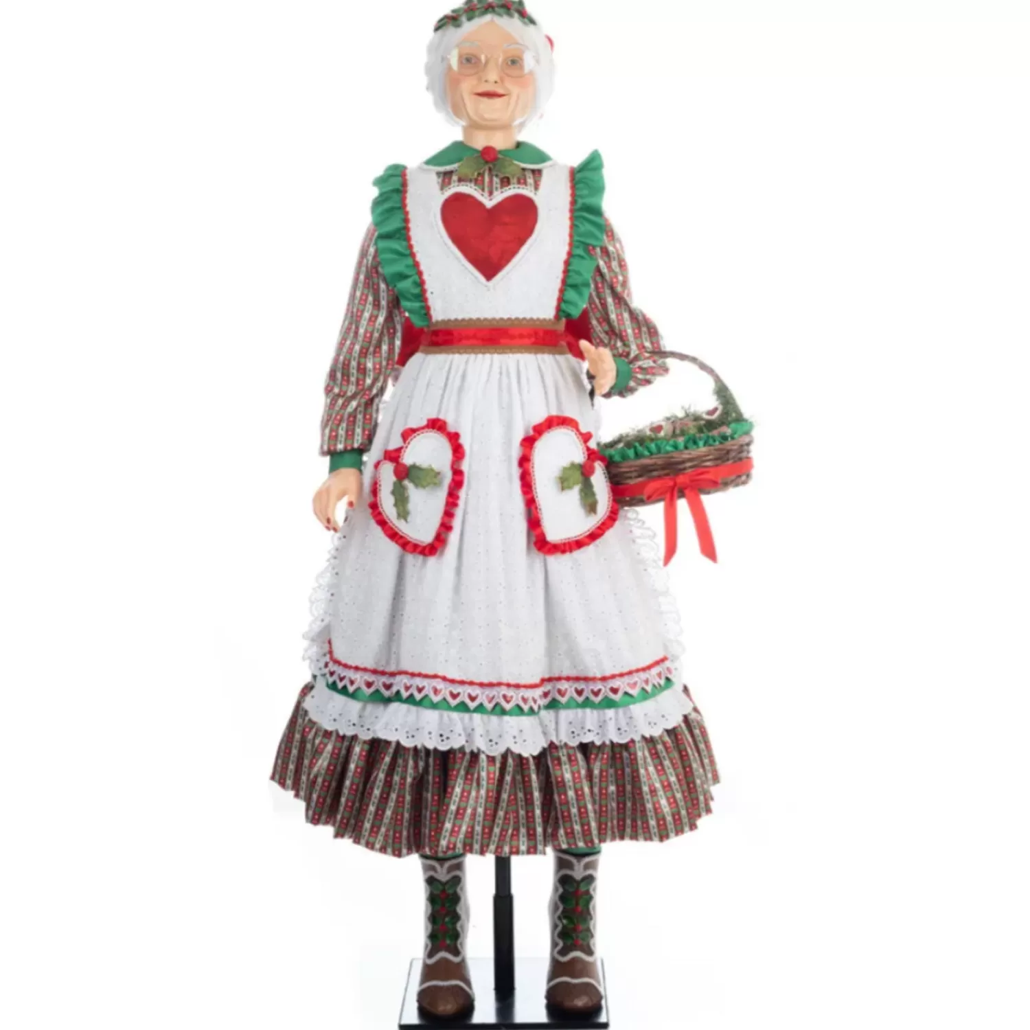 The Jolly Christmas Shop Jingle And Cocoa | Gingerbread Christmas Decorations | Katherine's Collection 63" Seasoned Greetings Life Size Mama Maple Nutmeg Doll 28-328728