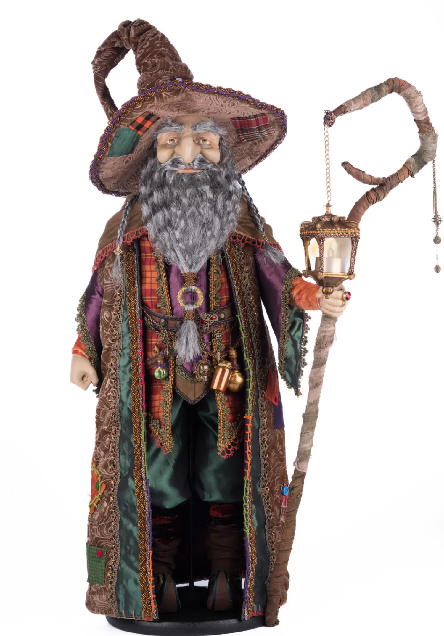 The Jolly Christmas Shop Katherine's Collection Halloween·Broomstick Acres | Kathrine's Collection 23.5" Finnegan O’Frightful Warlock Doll Halloween Decoration 28-428161