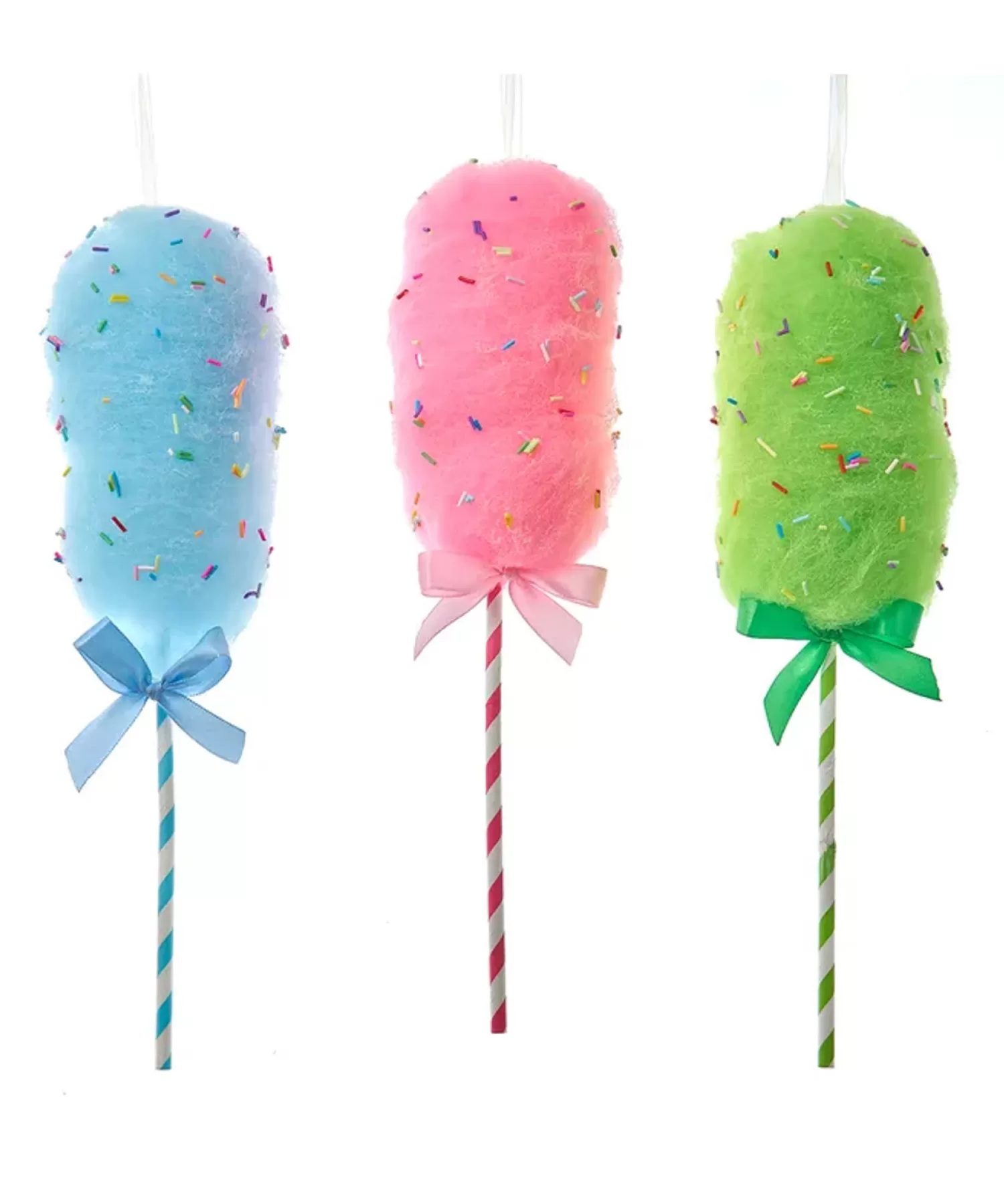 The Jolly Christmas Shop Candy Land | The Candy Shop | Kurt Adler 13" Large Cotton Candy Christmas Ornaments D4428