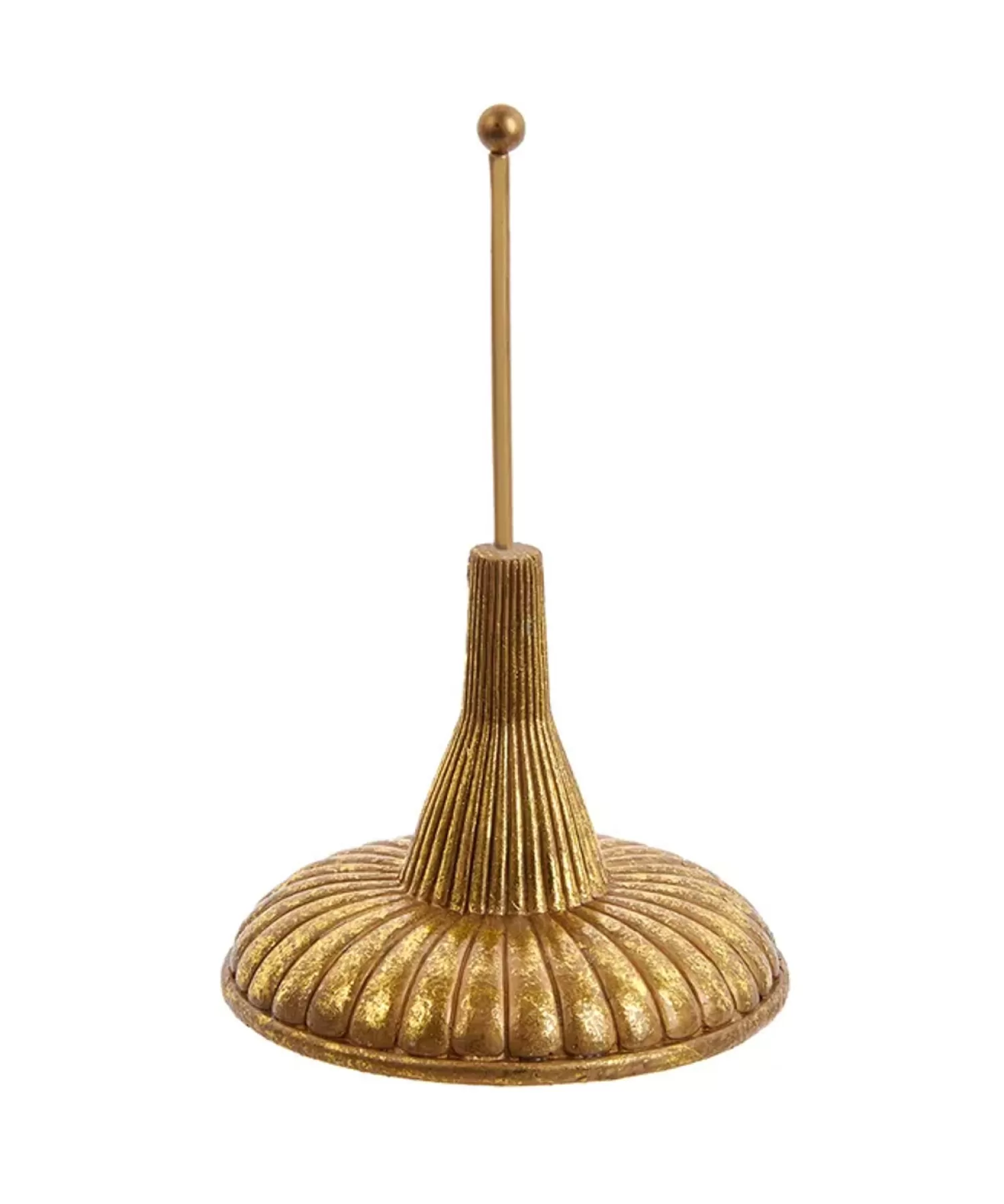 The Jolly Christmas Shop Tree Toppers | Ornament Boxes, Hooks And Stands | Kurt Adler 7" Gold Christmas Tree Topper Finial Holder D4412