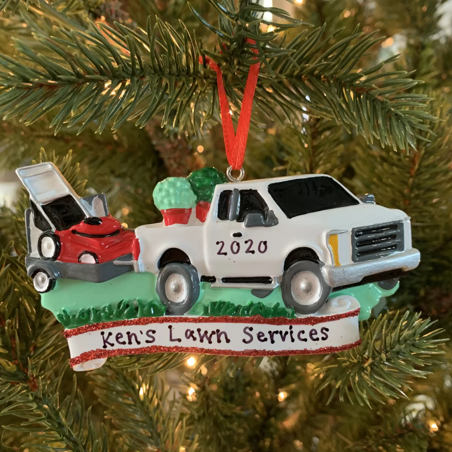 The Jolly Christmas Shop Personalized Ornaments·Jobs | Occupation | Landscapers Truck Personalized Christmas Ornament OR1810