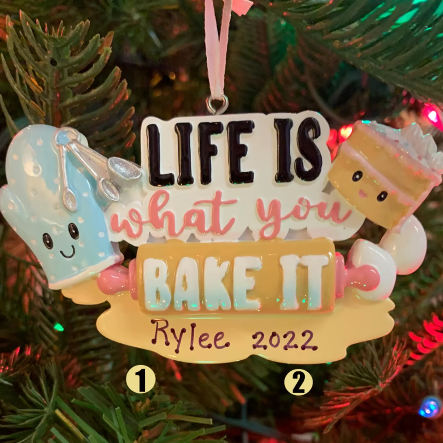 The Jolly Christmas Shop Personalized Ornaments·Misc. | Personalized Ornaments·Hobbies | Life Is What You Bake It Personalized Christmas Ornament OR2285