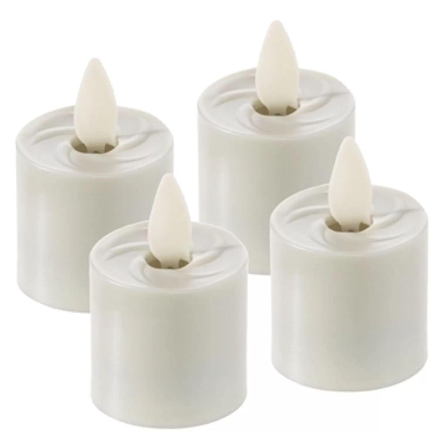 The Jolly Christmas Shop Candles | Liown 1.6" Set Of 4 Moving Flame Tealight Rechargeable Candles 36121