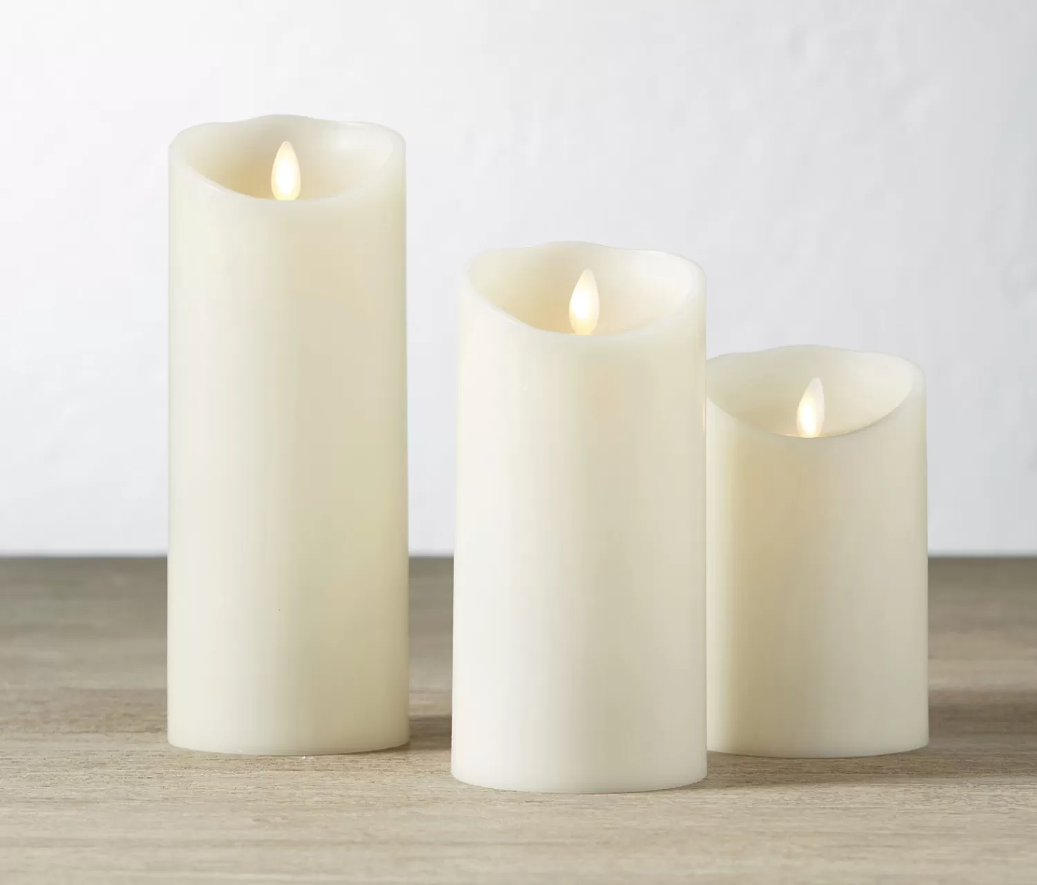 The Jolly Christmas Shop Candles, Candle Holders, Lanterns | Vintage Farm House | Liown 3.5" X 5", 7", Or 9" Moving Flame Ivory-Vanilla Scented Pillar Battery Candle