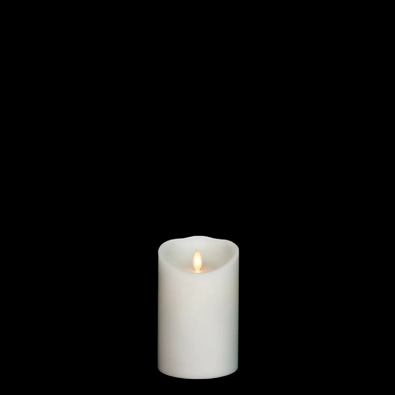 The Jolly Christmas Shop Classic Carols | Woodland Wonder | Liown 3" X 4", 6", Or 8" Moving Flame White-Unscented Pillar Battery Candle