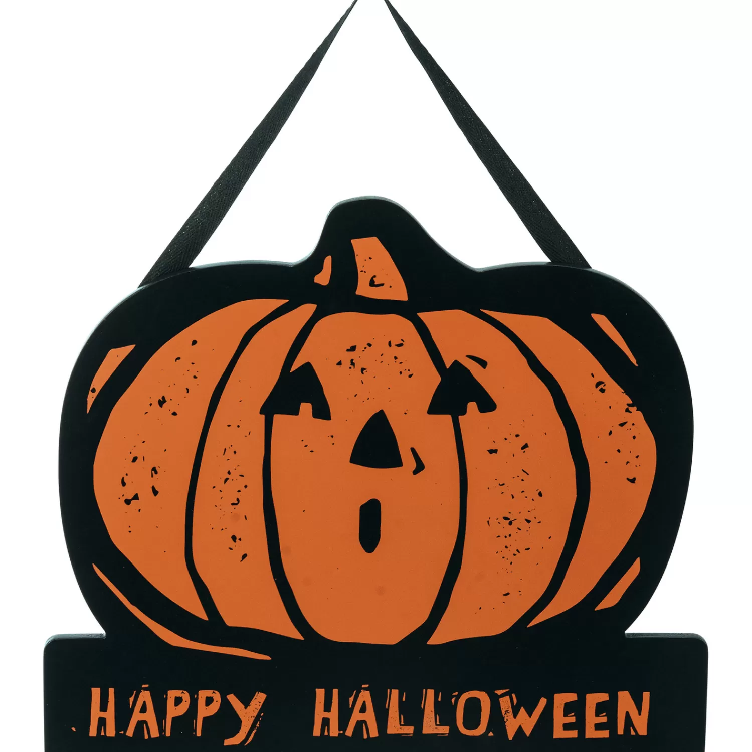The Jolly Christmas Shop Vintage Halloween Decorations | Halloween Signs | Primitives By Kathy 13" Happy Halloween Wall Hanging Sign 113482
