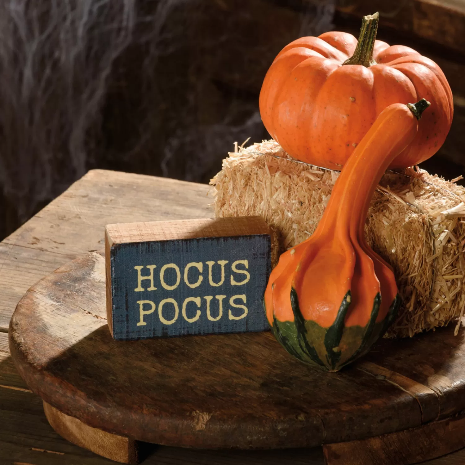 The Jolly Christmas Shop Halloween Signs | Primitives By Kathy 3" Hocus Pocus Halloween Block Sign 113696