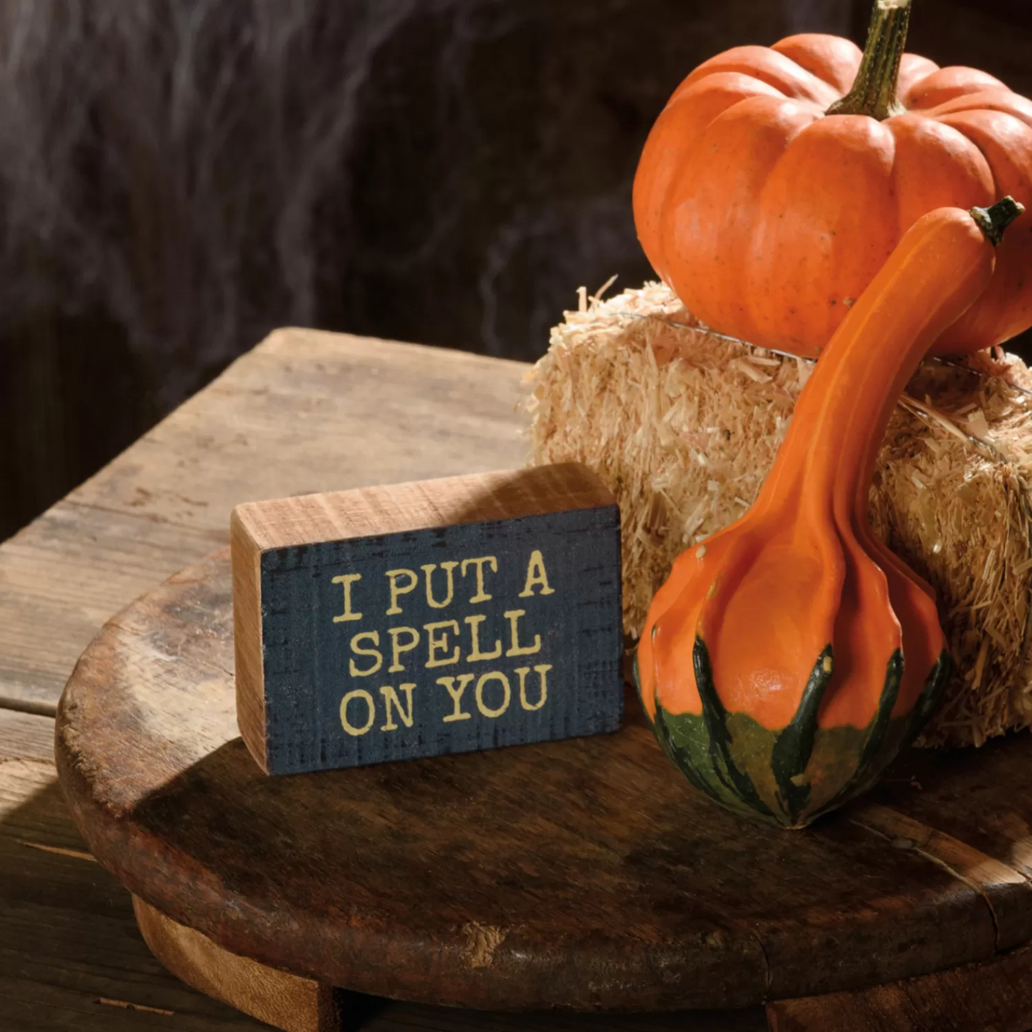 The Jolly Christmas Shop Halloween Signs | Primitives By Kathy 3" I Put A Spell On You Halloween Sign 113697