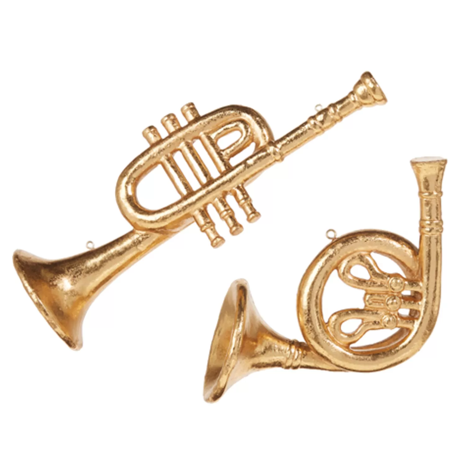 The Jolly Christmas Shop Christmas Traditions | Traditional Christmas Decorations | Raz 10.5" Trumpet Or French Horn Christmas Ornament 4316162