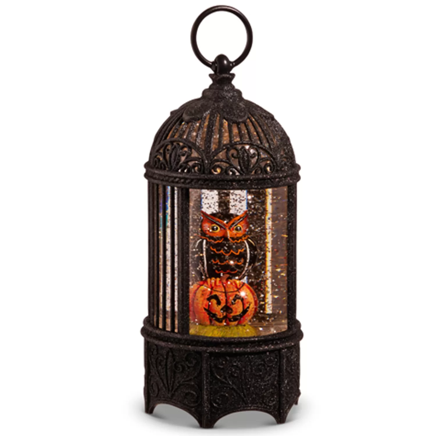 The Jolly Christmas Shop Halloween Indoor Decorations | Raz 10" Boo Crew Lighted Water Globe Lantern Halloween Decoration 4400755