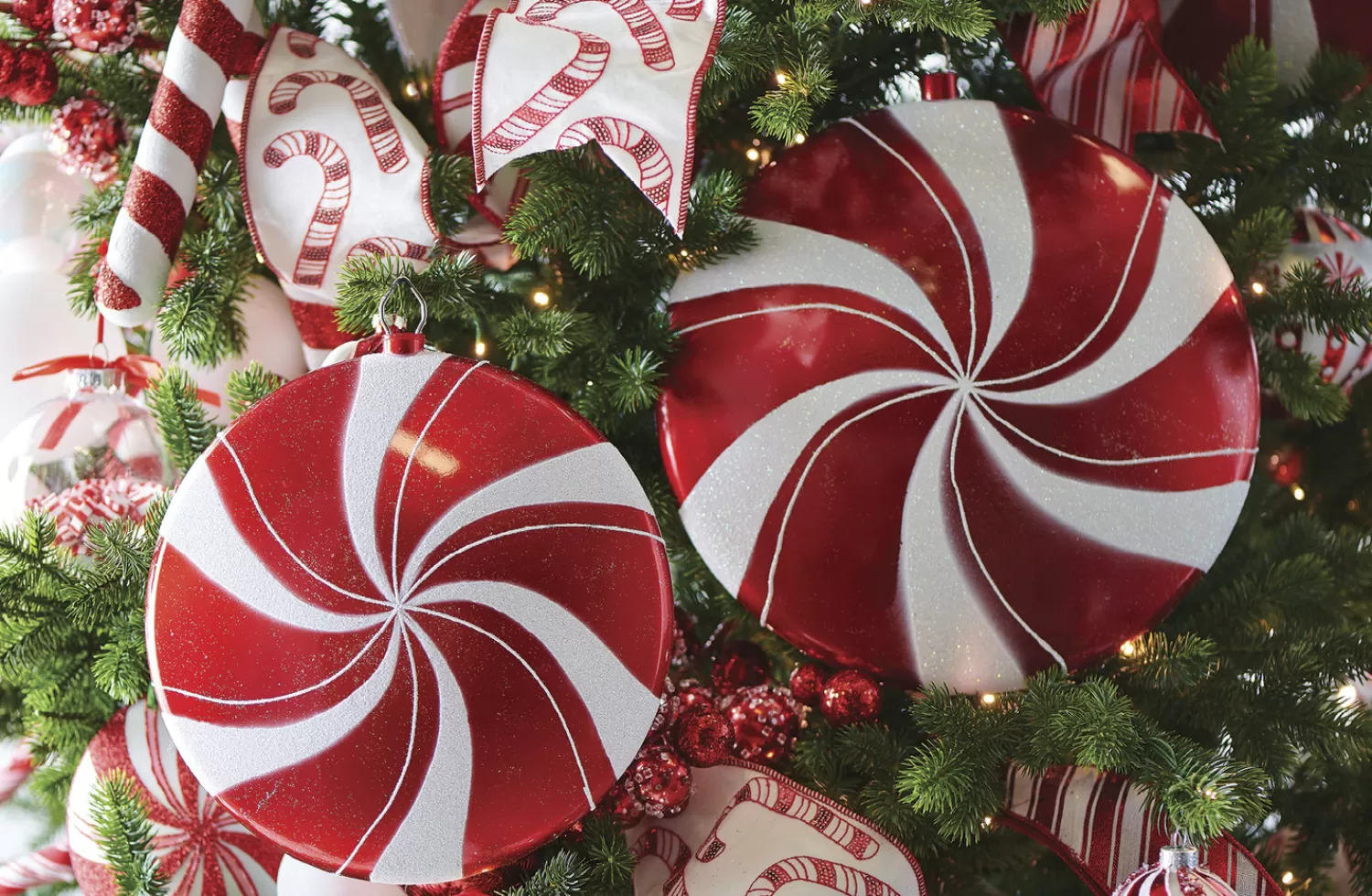 The Jolly Christmas Shop Jingle And Cocoa | The Candy Shop | Raz 10" Or 12" Large Peppermint Christmas Ornament