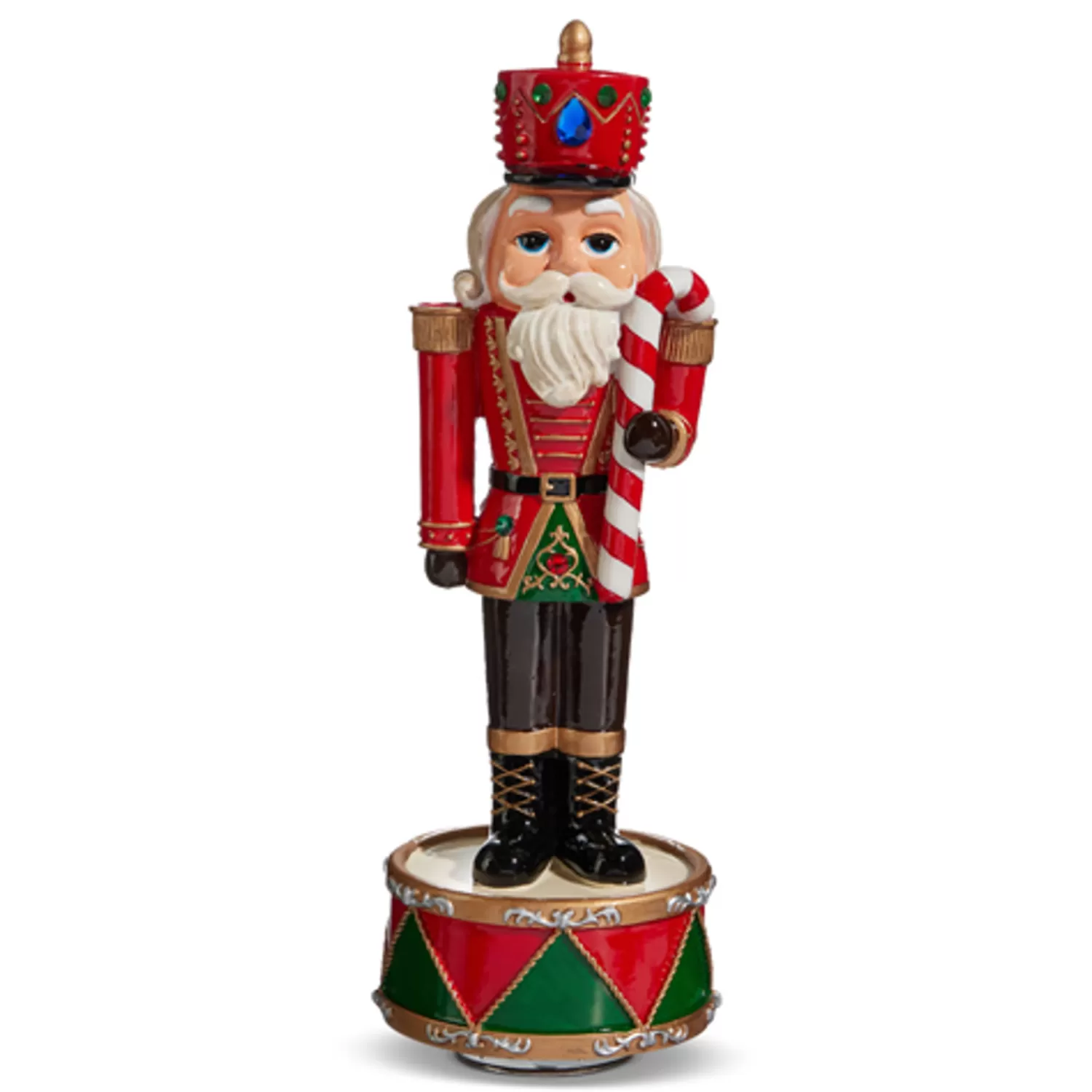 The Jolly Christmas Shop Classic Carols | Christmas Traditions | Raz 11.75" Animated Musical Nutcracker Christmas Decoration 4471356