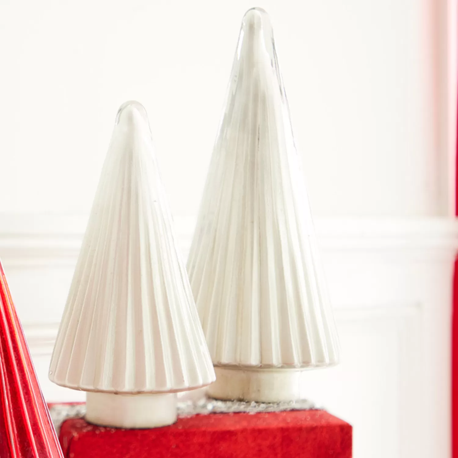 The Jolly Christmas Shop Holiday Cheers | Houses And Accessories·Trees | Raz 11.75" Or 15" Silver Glass Tree Christmas Decoration