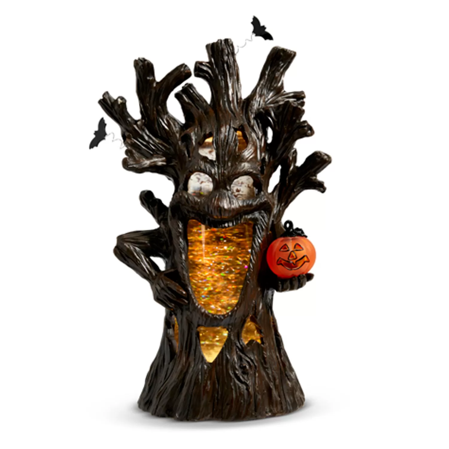 The Jolly Christmas Shop Halloween Indoor Decorations | Raz 12.5" Halloween Haunted Tree Decoration With Lighted Water Globe 4419277