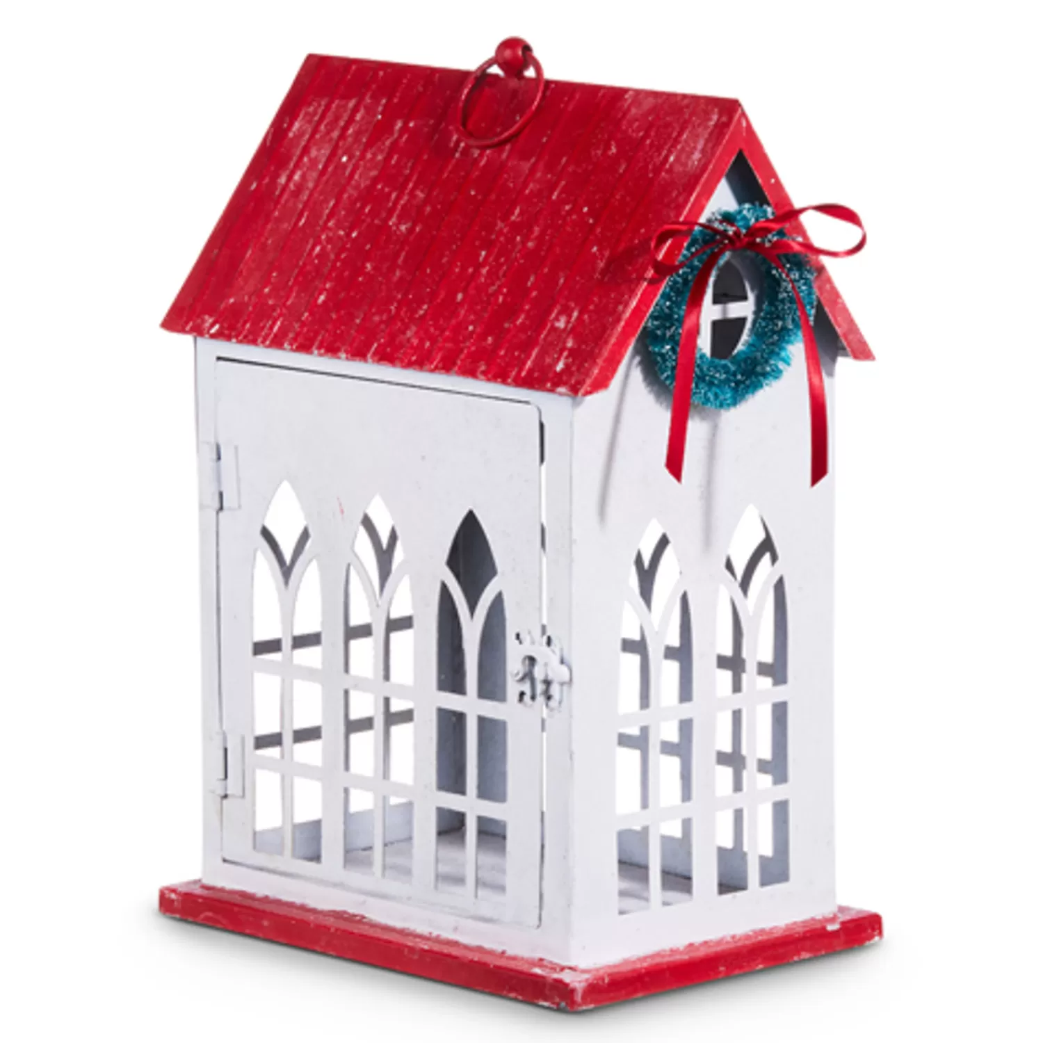 The Jolly Christmas Shop Heartfelt Holiday | Houses And Accessories·Christmas Houses | Raz 13.5" Red Roof House Christmas Decoration 4312336