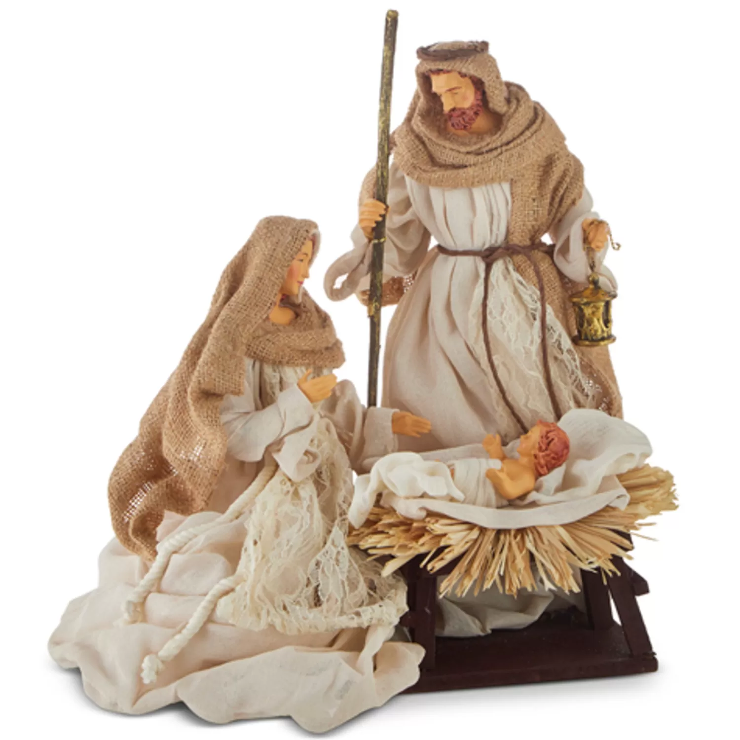 The Jolly Christmas Shop Bon Noel | Religious | Raz 14.5" Holy Family Nativity Set Christmas Decoration 4210653