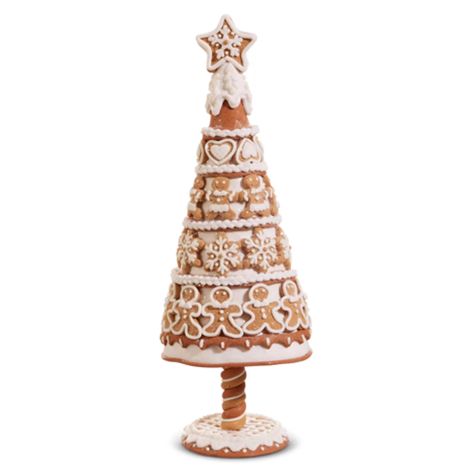 The Jolly Christmas Shop Jingle And Cocoa | Gingerbread | Raz 14" Gingerbread Cookie Tree Christmas Decoration 4416147