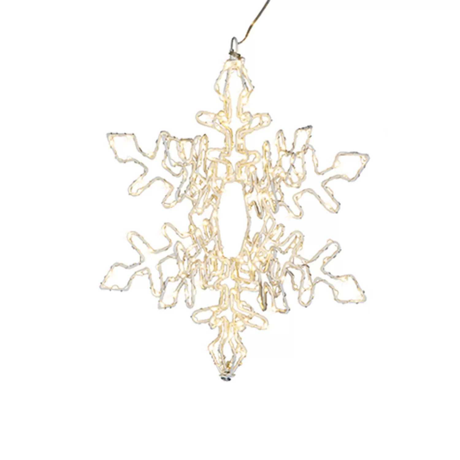 The Jolly Christmas Shop Dashing Through The Snow | Snowflake Soiree | Raz 15.75" Or 19.5" Hanging Lighted Snowflake Christmas Decoration