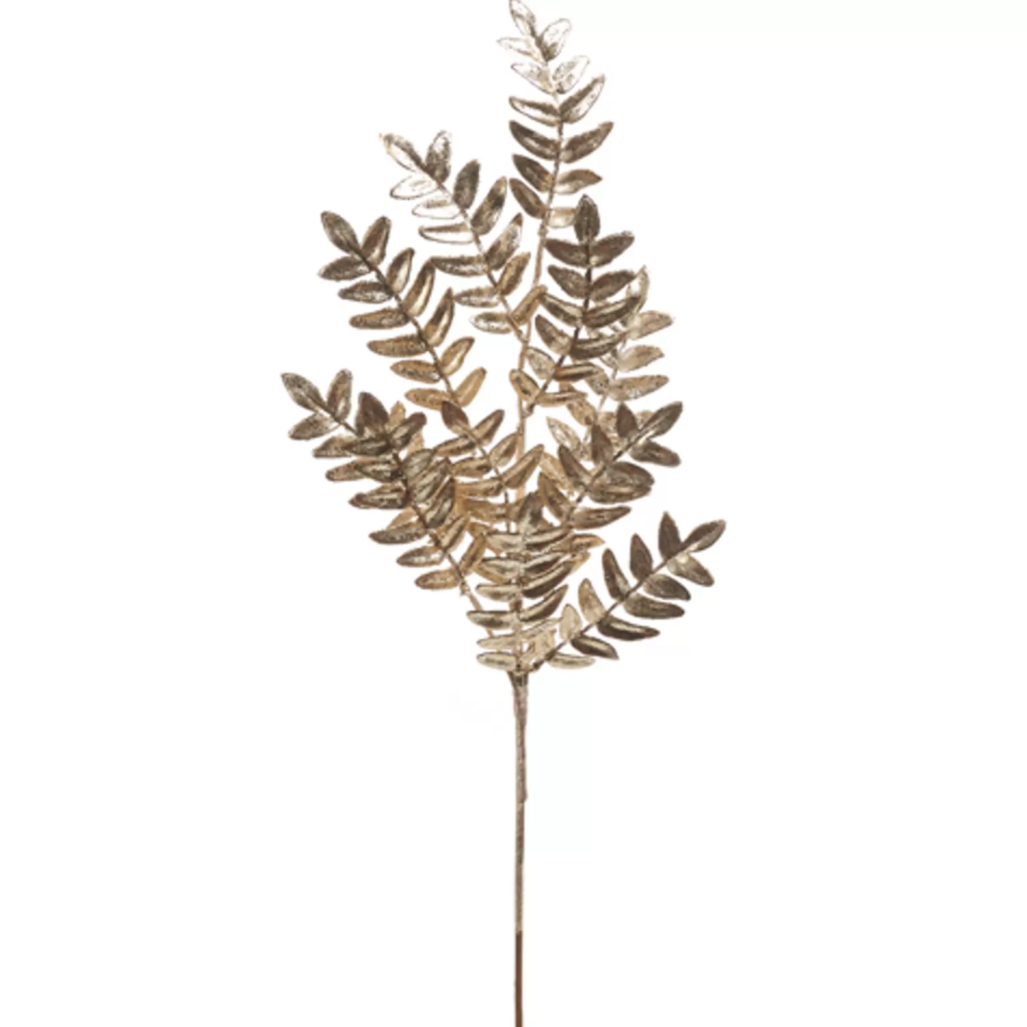 The Jolly Christmas Shop Champagne Wishes | Sprays, Picks, Stems | Raz 16" Gold Fern Leaf Christmas Tree Spray F4406639