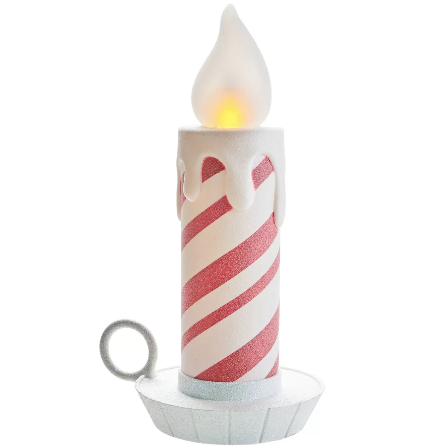 The Jolly Christmas Shop Jingle And Cocoa | The Candy Shop | Raz 17.5" Or 22.5" Battery Operated Peppermint Striped Large Candle Christmas Decoration