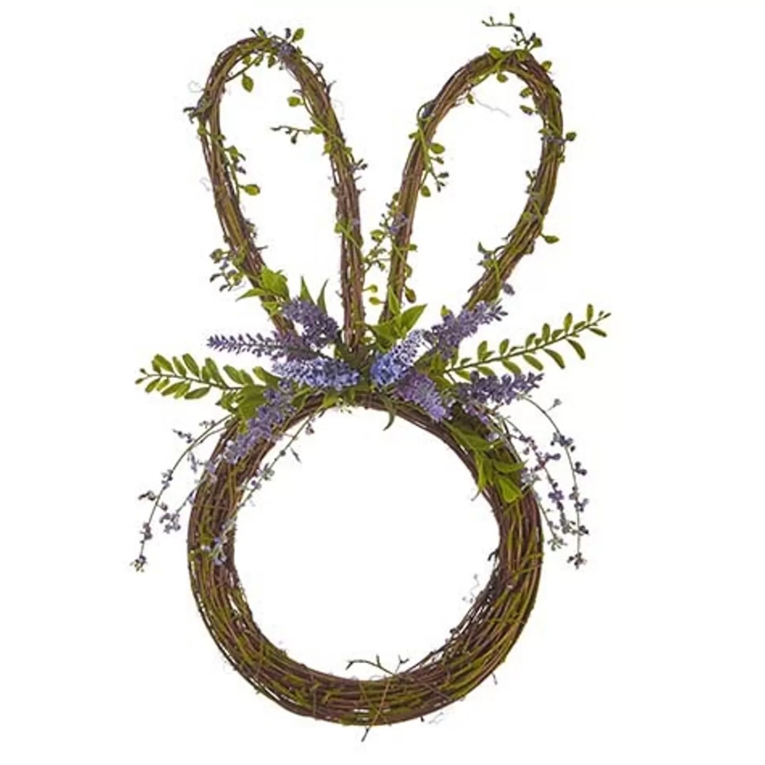 The Jolly Christmas Shop Trees, Wreaths & Garlands | Raz 19.5" Bunny Wreath With Lavender W4202229