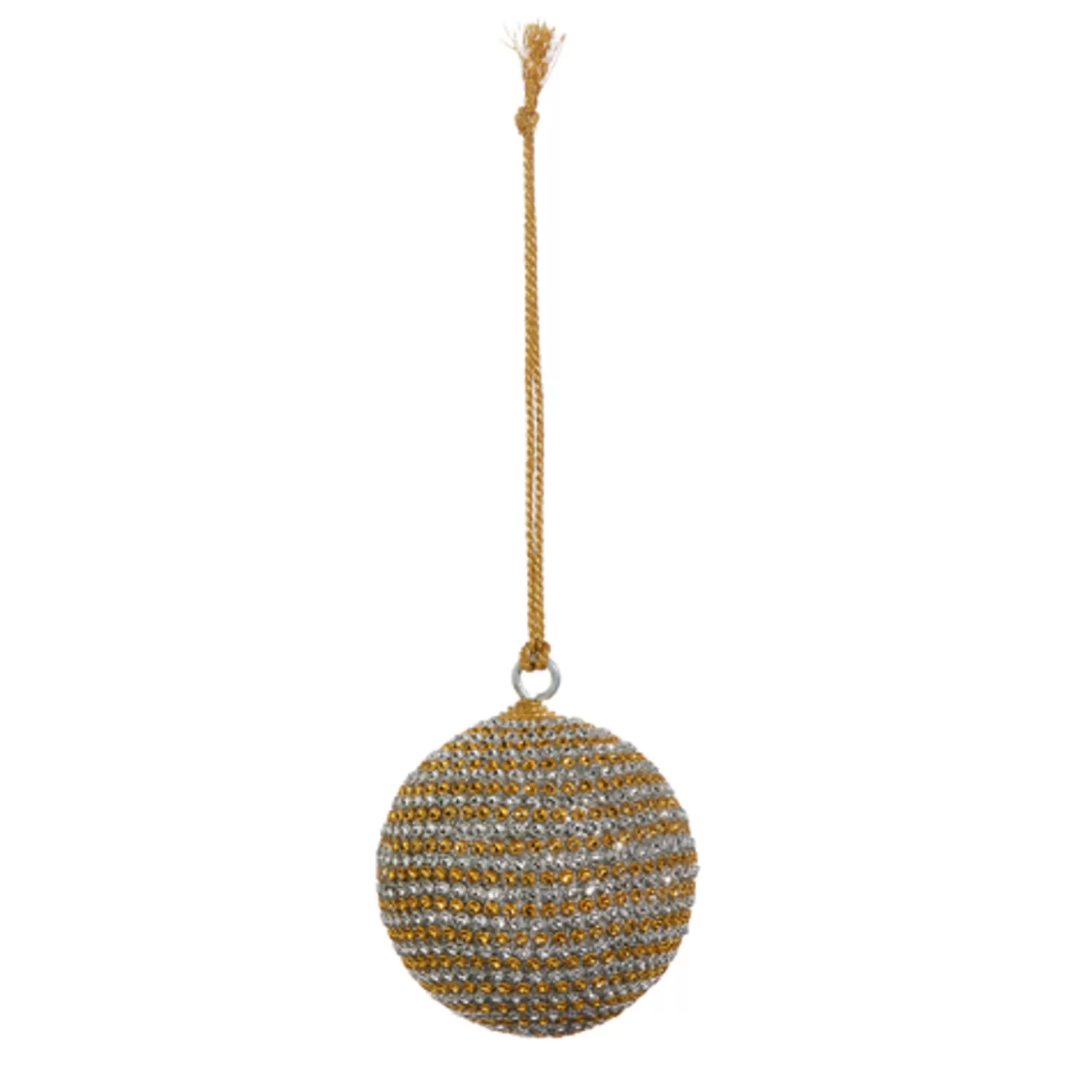 The Jolly Christmas Shop Champagne Wishes | Elegant | Raz 2.25" Or 3.75" Gold Rhinestone Christmas Ball Ornament