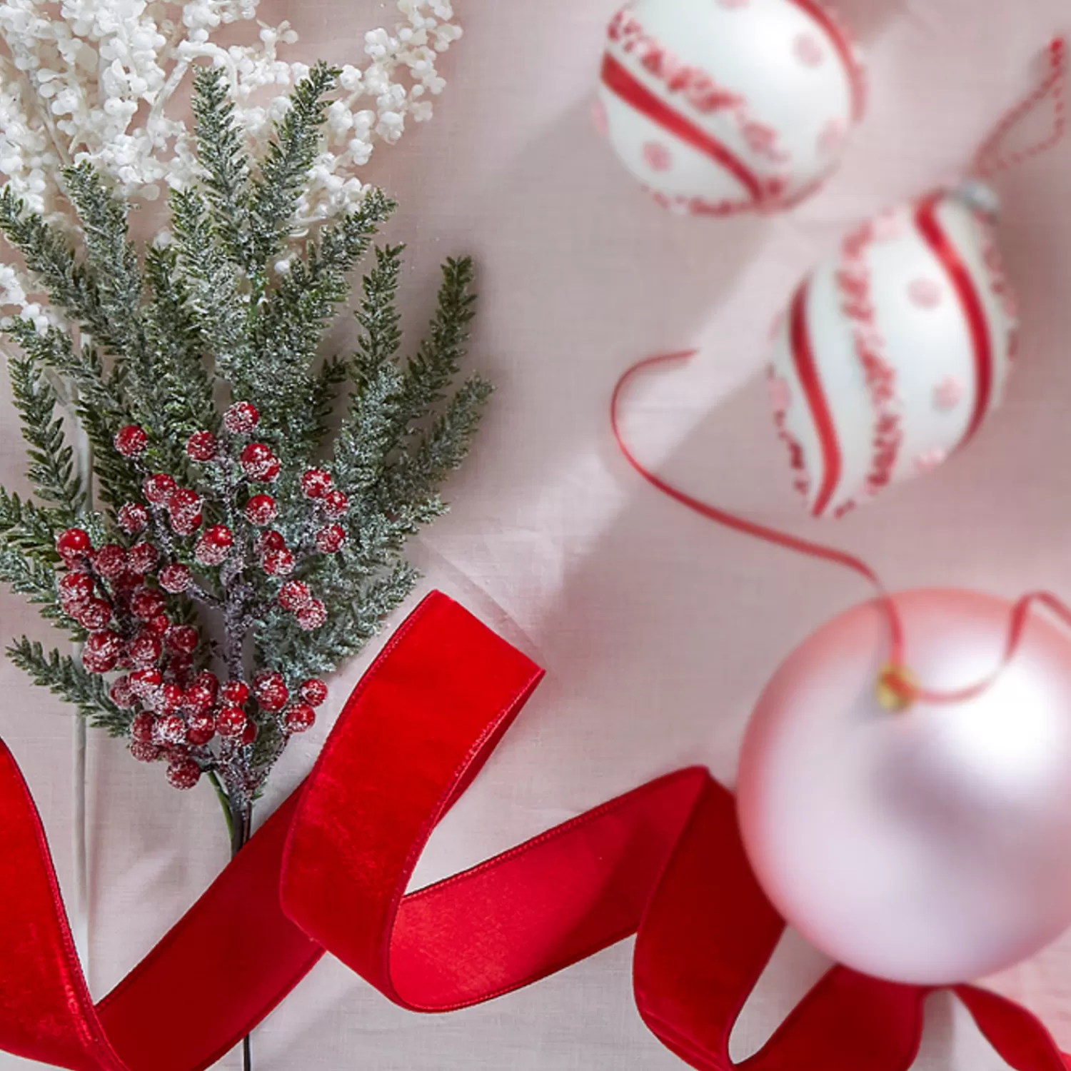 The Jolly Christmas Shop Jingle And Cocoa | Sprays, Picks, Stems | Raz 23" Iced Cedar And Berry Christmas Tree Spray F4317565