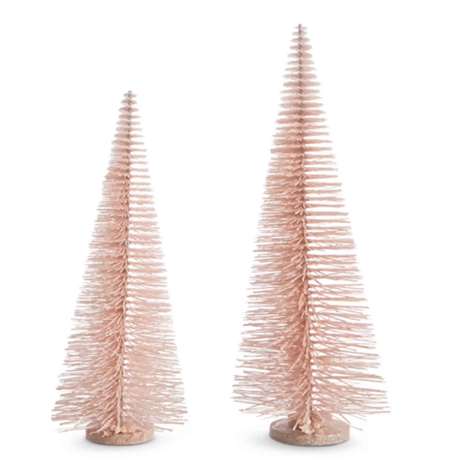 The Jolly Christmas Shop Jingle And Cocoa | Pink Christmas Decorations | Raz 24" Pink Bottle Brush Trees Christmas Decorations 4306107