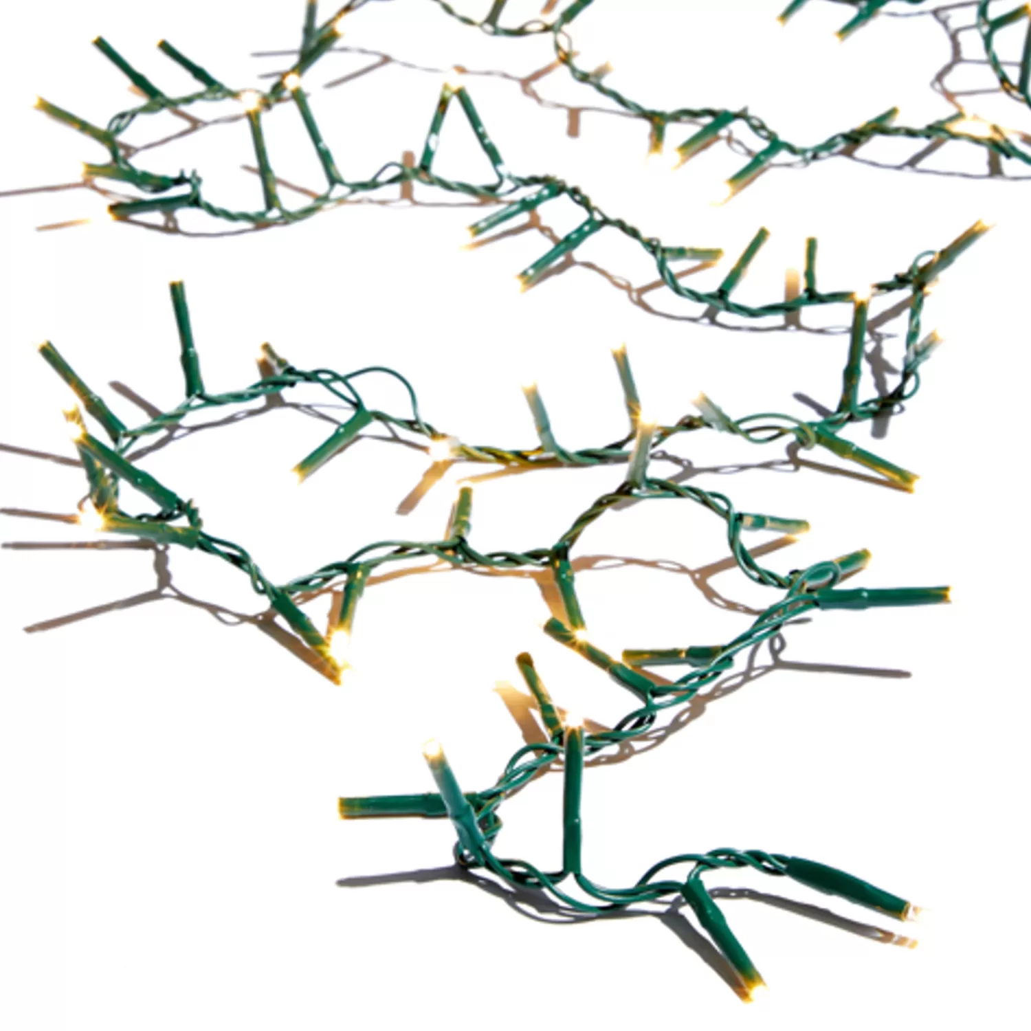The Jolly Christmas Shop Novelties | Led Lights | Raz 36.5' Remote Snake Garland Green Wire W 500 White Lights G3937043