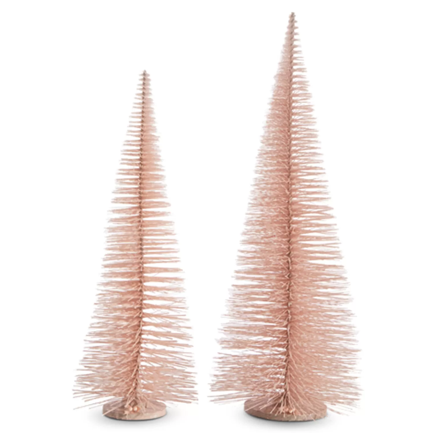 The Jolly Christmas Shop Jingle And Cocoa | Pink Christmas Decorations | Raz 39" Large Pink Bottle Brush Christmas Tree Set 4306106