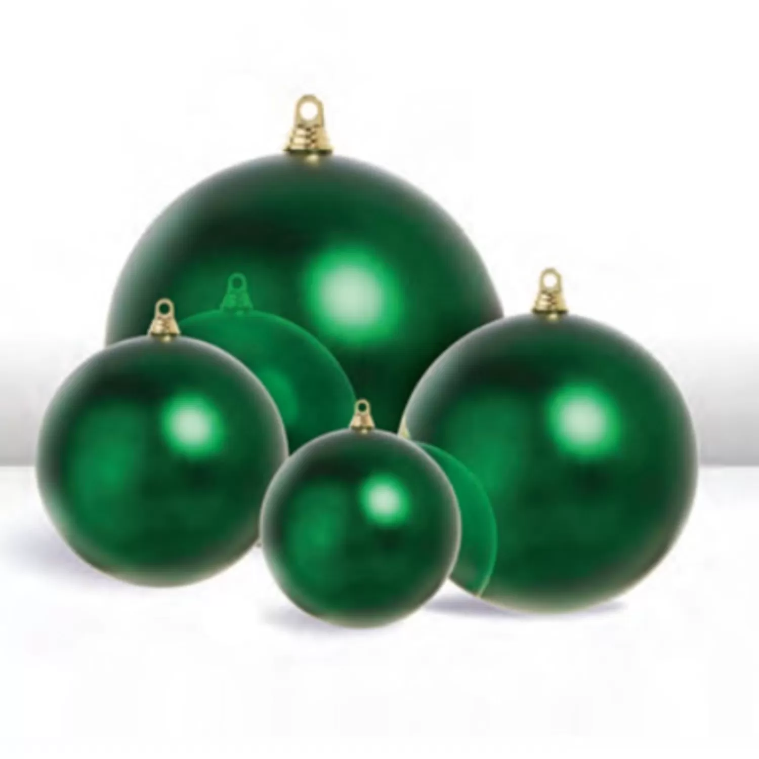 The Jolly Christmas Shop Celebrate The Season | Tinsel Town | Raz 3", 4", 6", Or 10" Large Green Matte Ball Christmas Ornaments