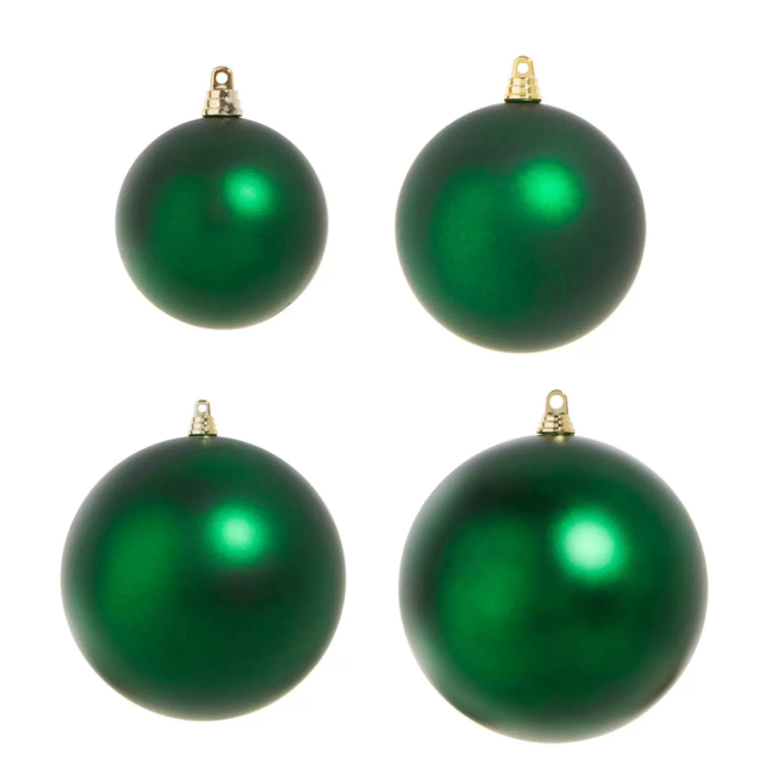 The Jolly Christmas Shop Celebrate The Season | Tinsel Town | Raz 3", 4", 6", Or 10" Large Green Matte Ball Christmas Ornaments