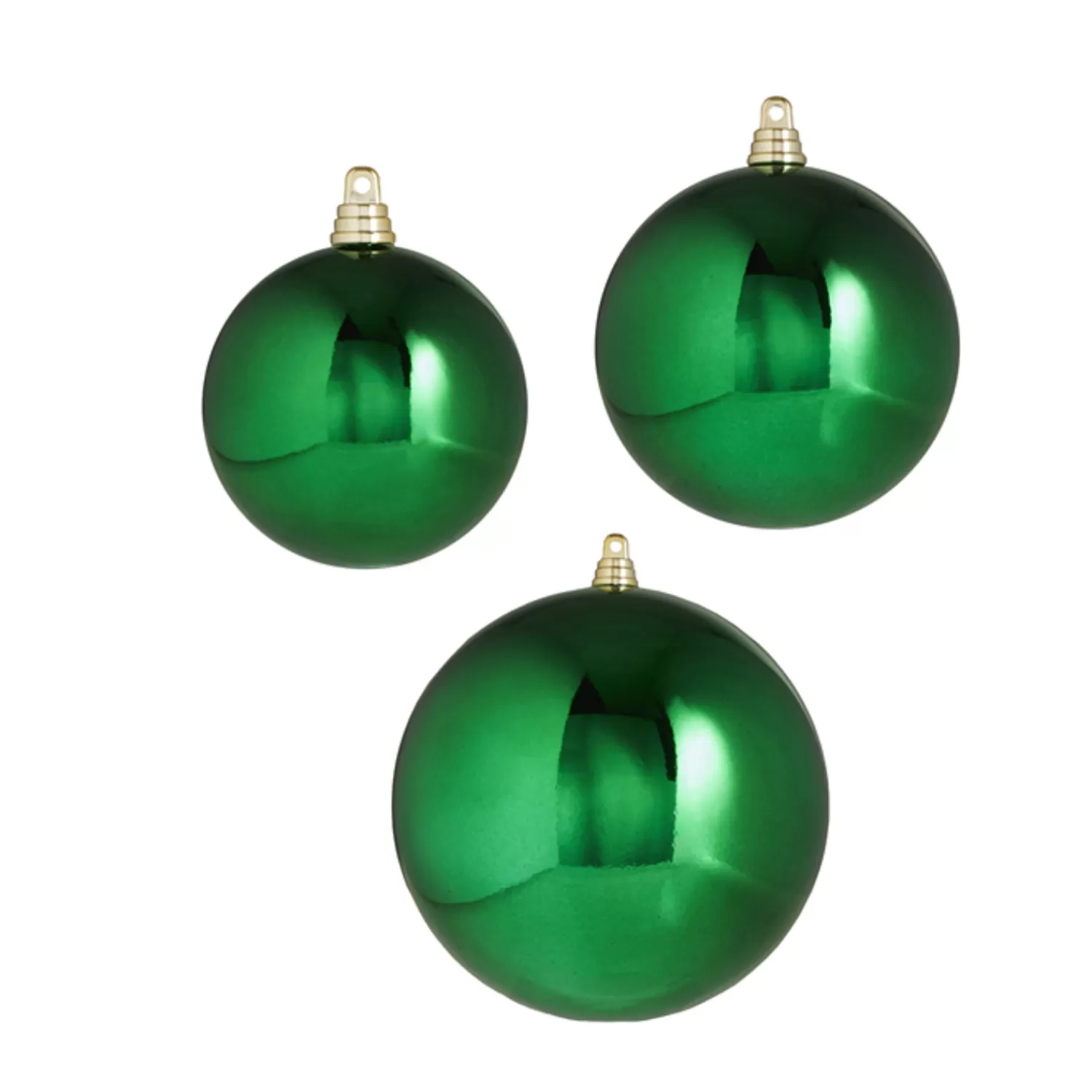 The Jolly Christmas Shop Tinsel Town | The Candy Shop | Raz 3", 4", Or 6" Large Green Shiny Ball Christmas Ornaments
