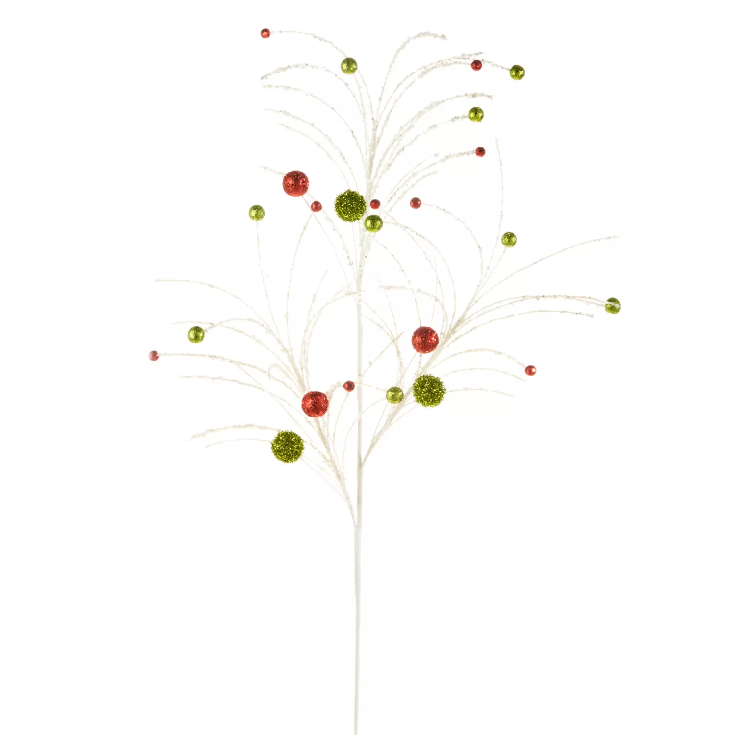 The Jolly Christmas Shop Tinsel Town | The Candy Shop | Raz 42" Red And Green Glitter Ball Christmas Tree Spray F4302500