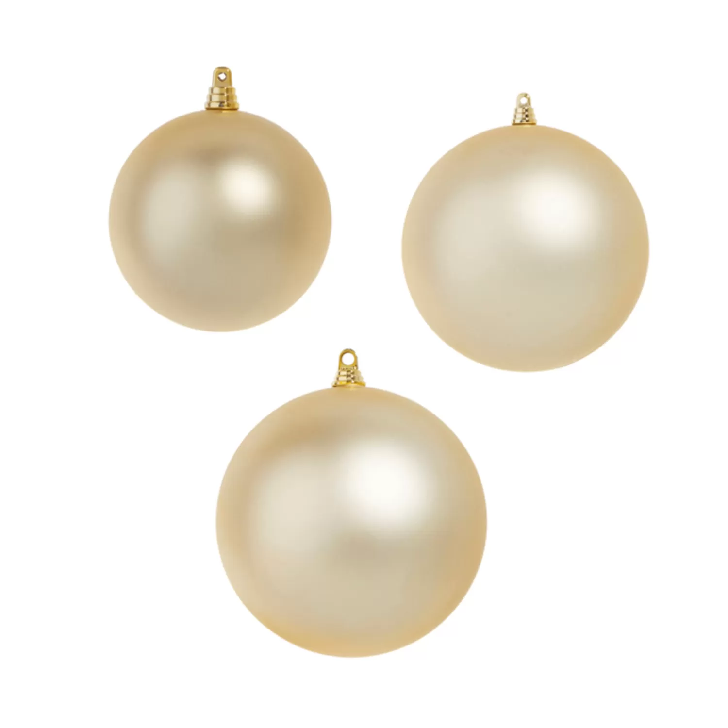 The Jolly Christmas Shop Celebrate The Season | Champagne Wishes | Raz 4", 6", Or 10" Large Champagne Matte Ball Christmas Ornaments