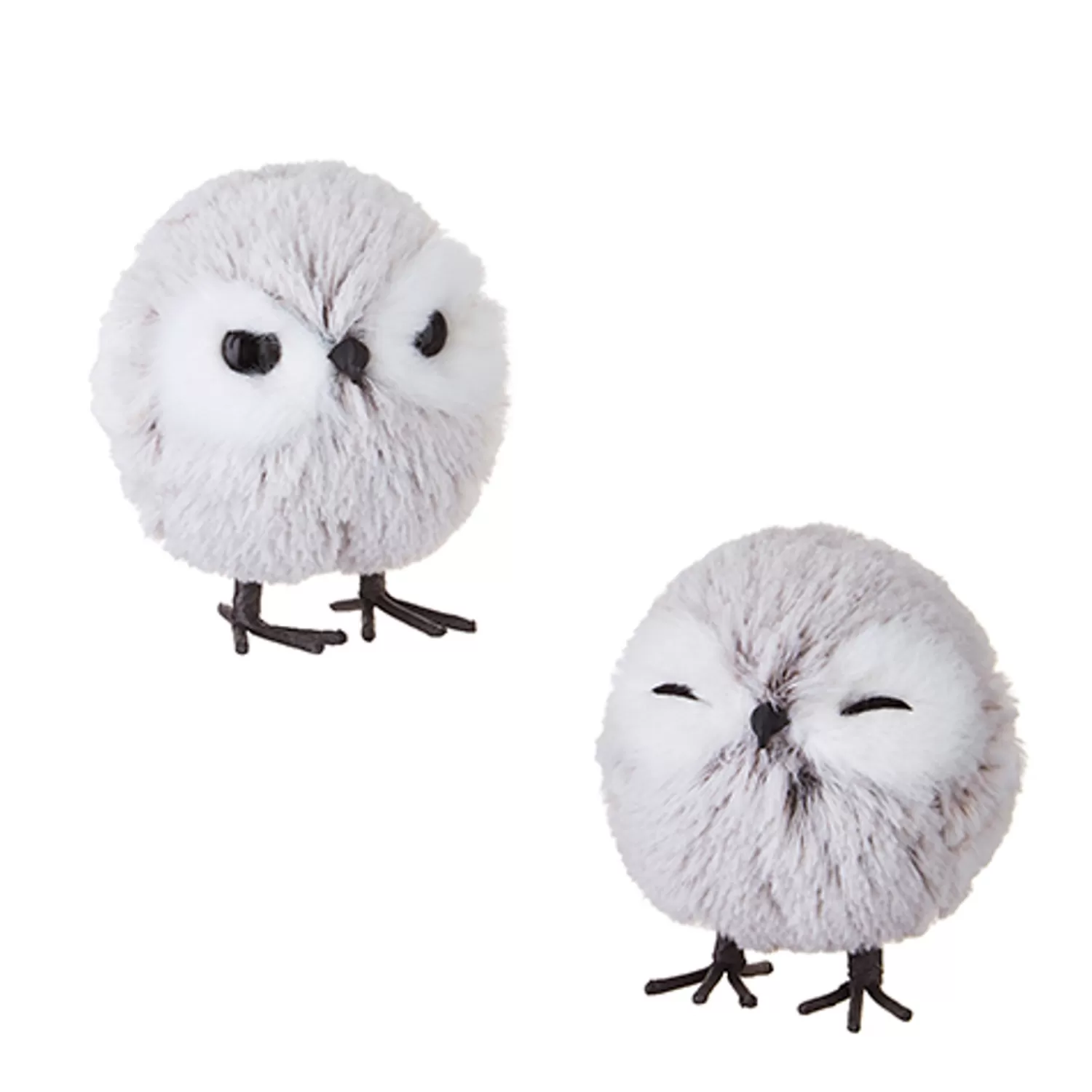 The Jolly Christmas Shop Animals·Wildlife | Animals·Birds | Raz 4" Set Of 2 Owl Christmas Ornament 4203486