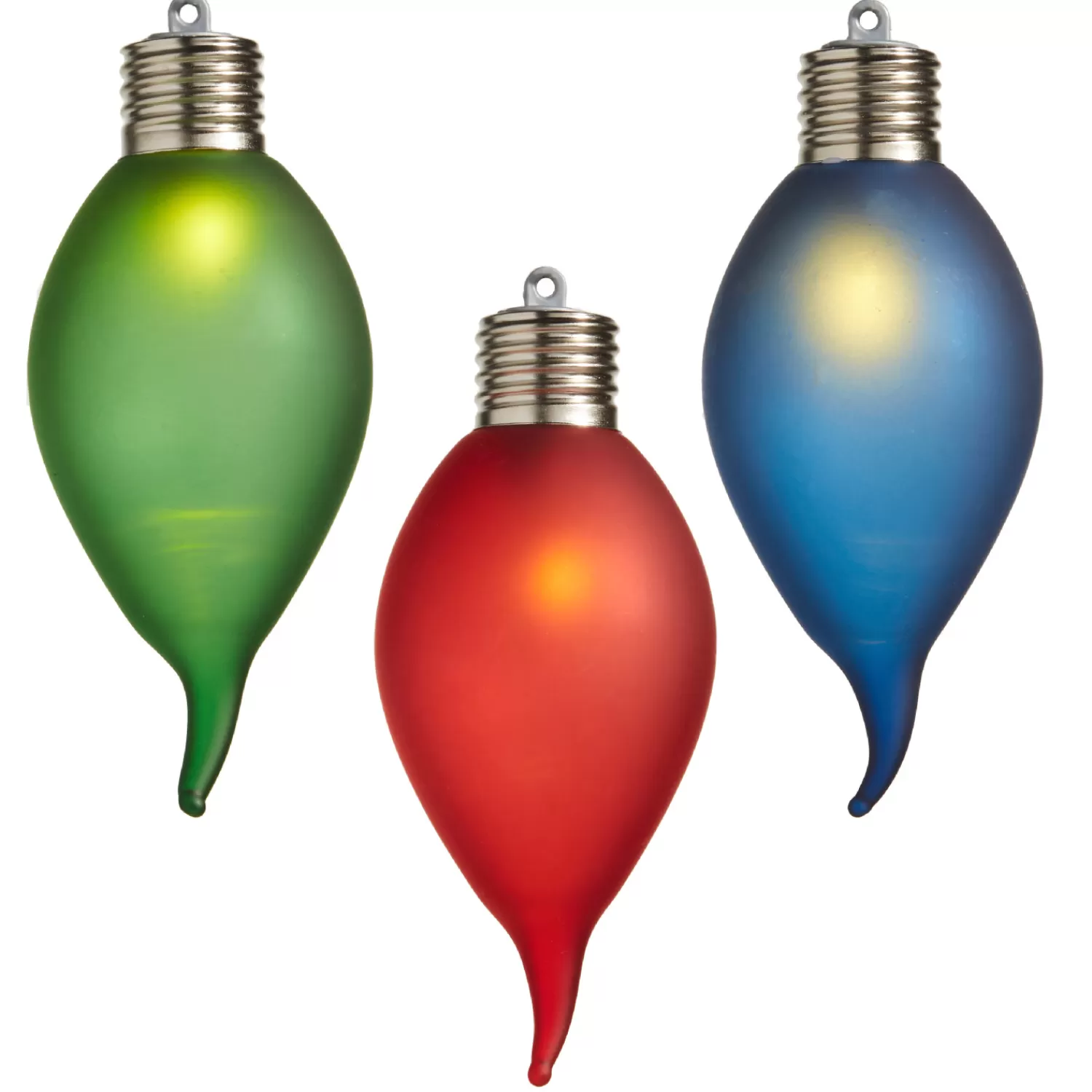 The Jolly Christmas Shop Tinsel Town | Vintage Decorations | Raz 5.25" Lighted Kismet Light Bulb Christmas Ornament 4320900
