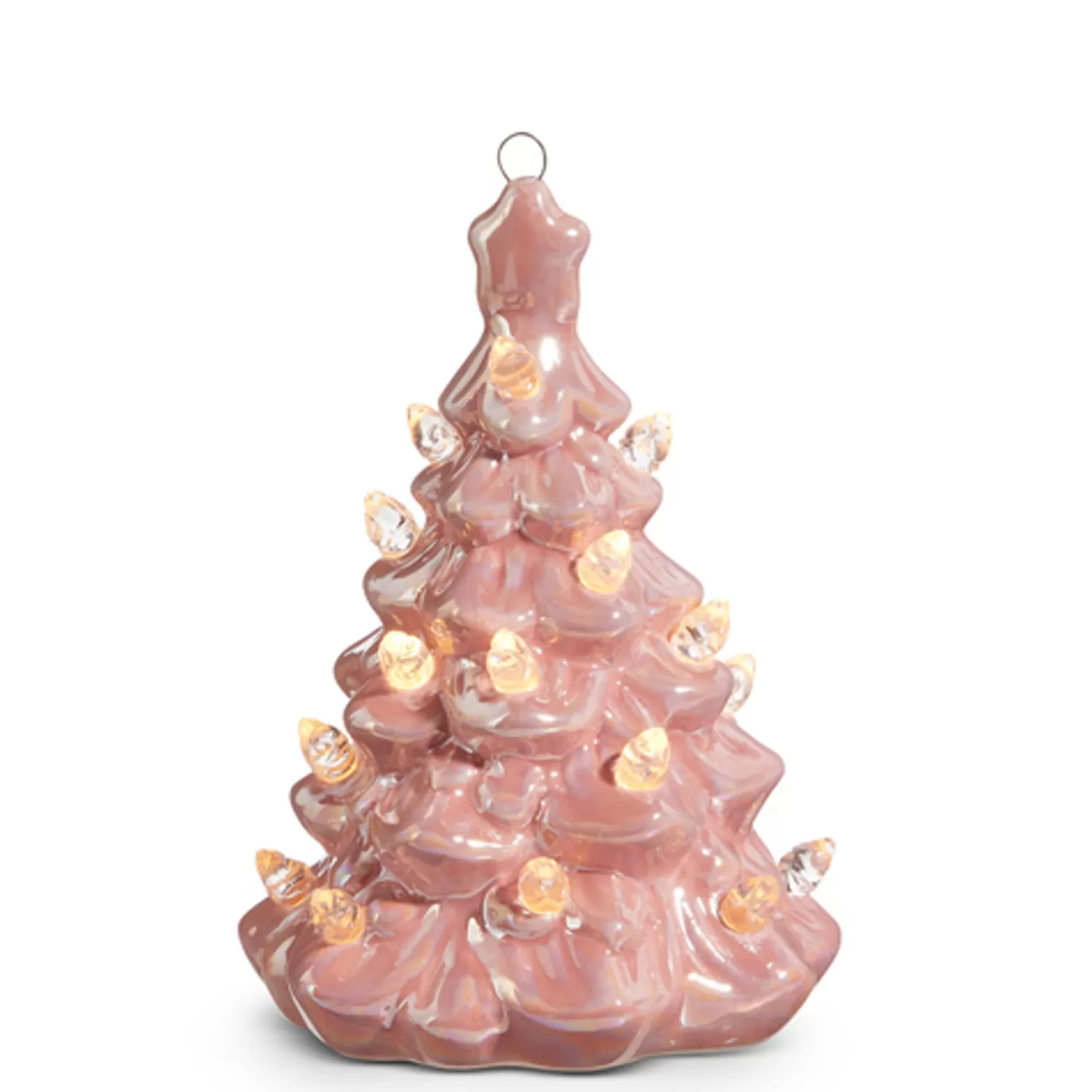 The Jolly Christmas Shop A Blushing Holiday | Pink Christmas Decorations | Raz 5", 8", Or 13" Lighted Pink Ceramic Christmas Tree