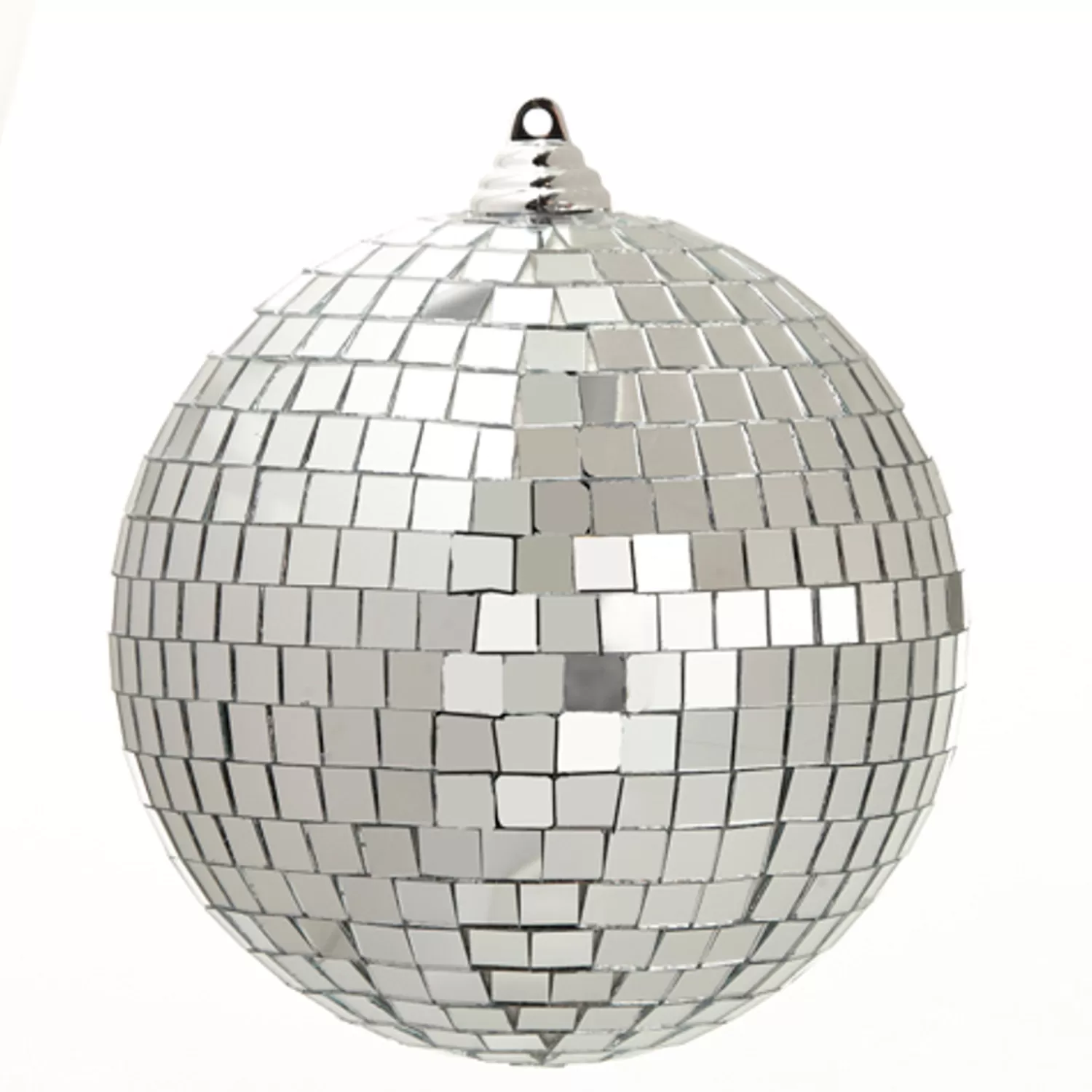 The Jolly Christmas Shop Hipster Tree | A Blushing Holiday | Raz 6" Or 8" Large Silver Disco Ball Christmas Ornament