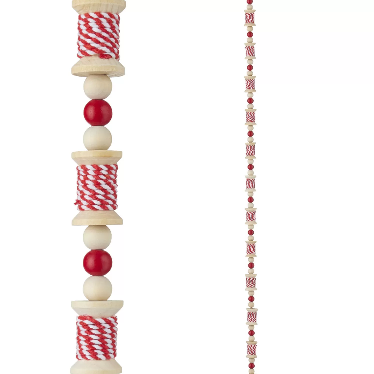 The Jolly Christmas Shop Heartfelt Holiday | Christmas Tree Garland | Raz 6' Red And White Spool Christmas Tree Garland G4116367