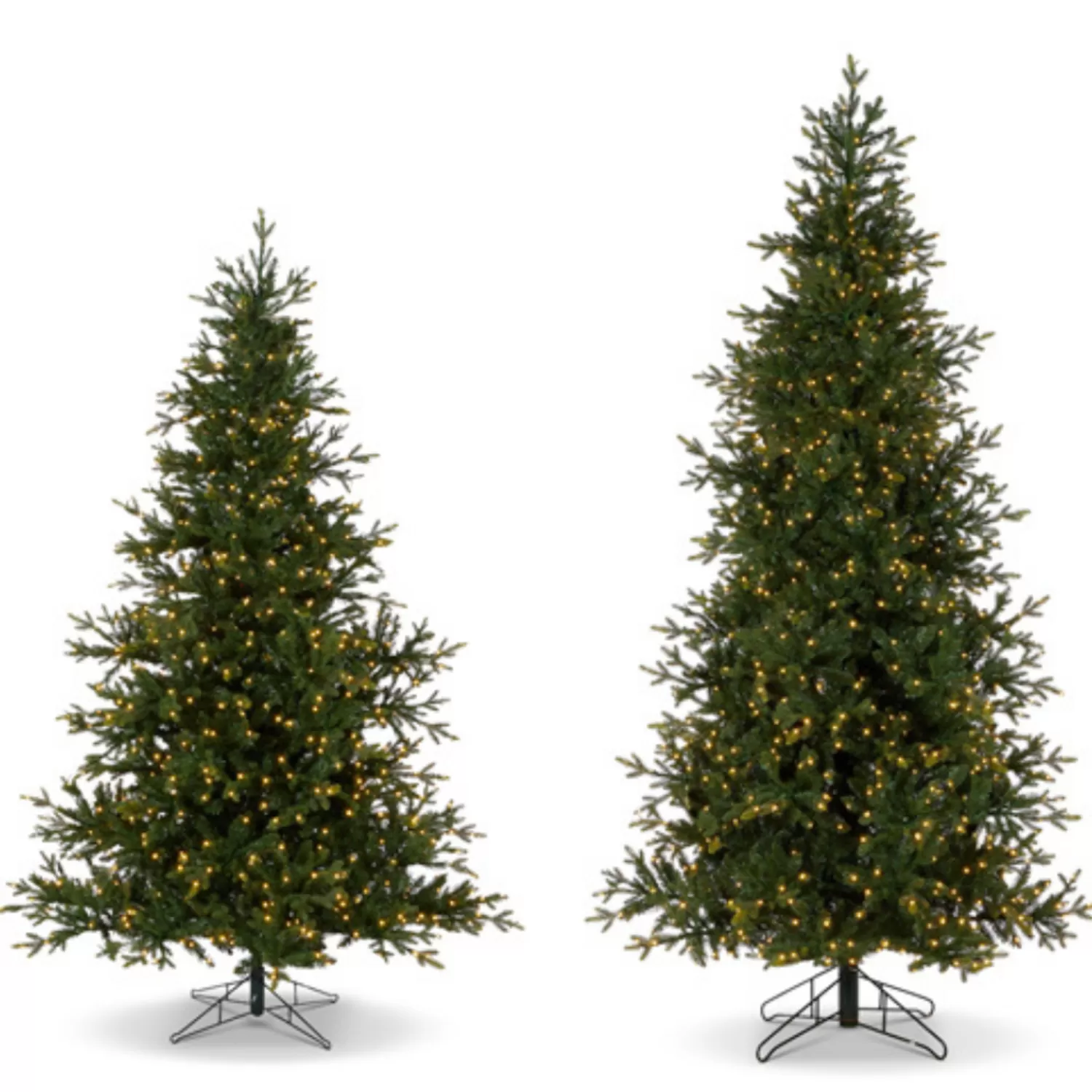 The Jolly Christmas Shop Woodland Wonder | Tinsel Town | Raz 7.5' Or 9' O Tannenbaum Aspen Fir Real Feel Christmas Tree With Brilliant LED Lights