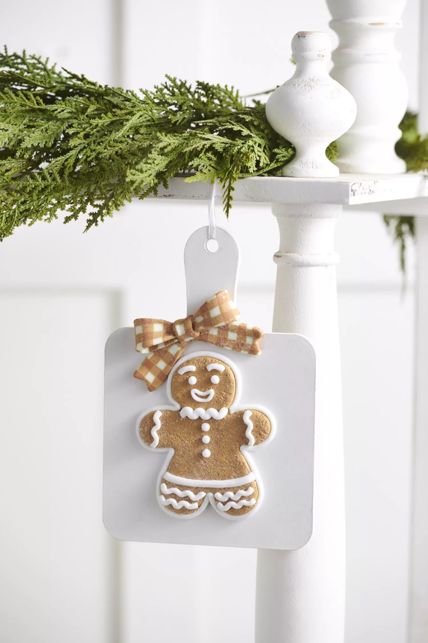 The Jolly Christmas Shop Jingle And Cocoa | Gingerbread | Raz 7.75" Gingerbread Cookie Cutting Board Christmas Ornament 4416387
