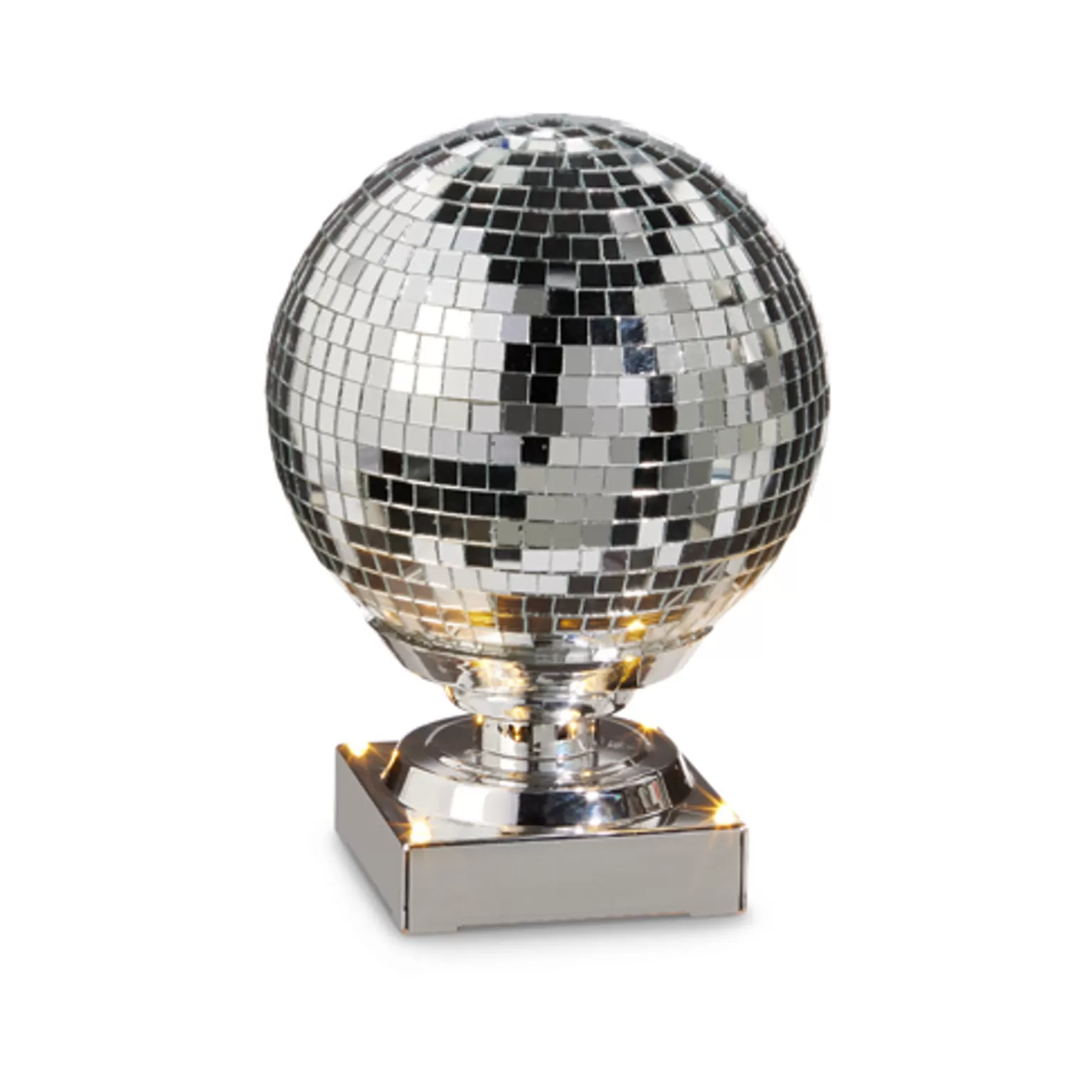 The Jolly Christmas Shop Hipster Tree | A Blushing Holiday | Raz 7.75" Silver Or Pink Animated Spinning Disco Ball Christmas Decoration