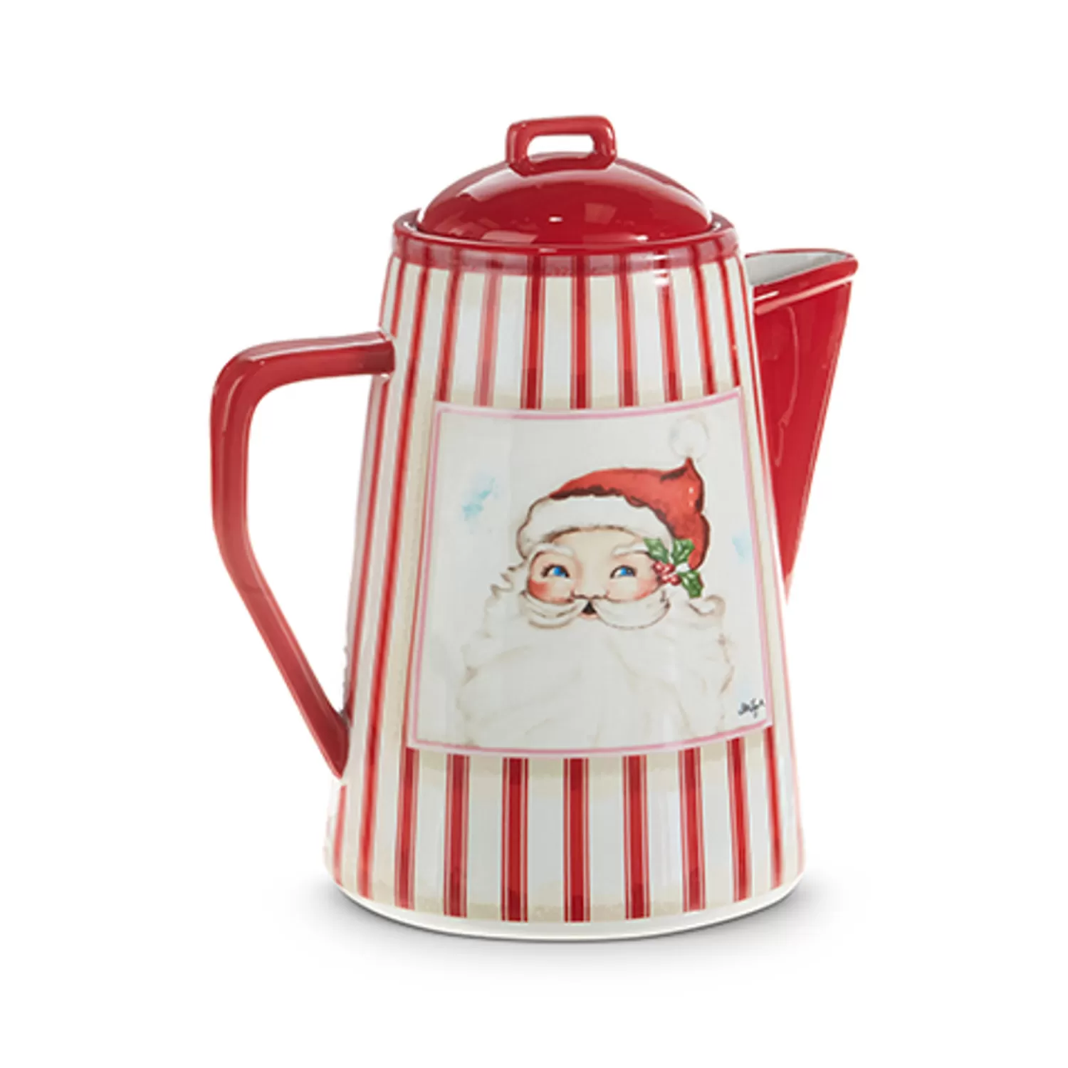 The Jolly Christmas Shop Jingle And Cocoa | Gingerbread Lane | Raz 8.5" Santa Pitcher Christmas Decoration 4310220