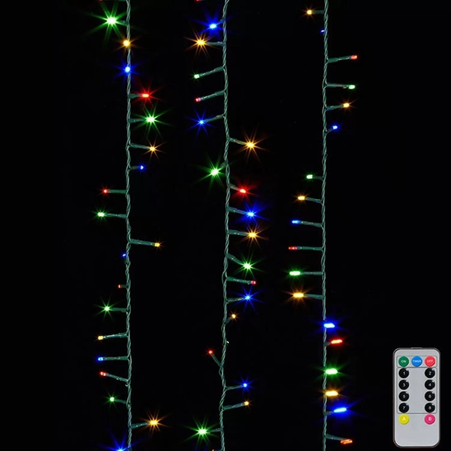 The Jolly Christmas Shop Led Lights | Compact Lights | Raz 8 Function Multi Color LED 73' Christmas Snake Compact 1000 Lights G3737057