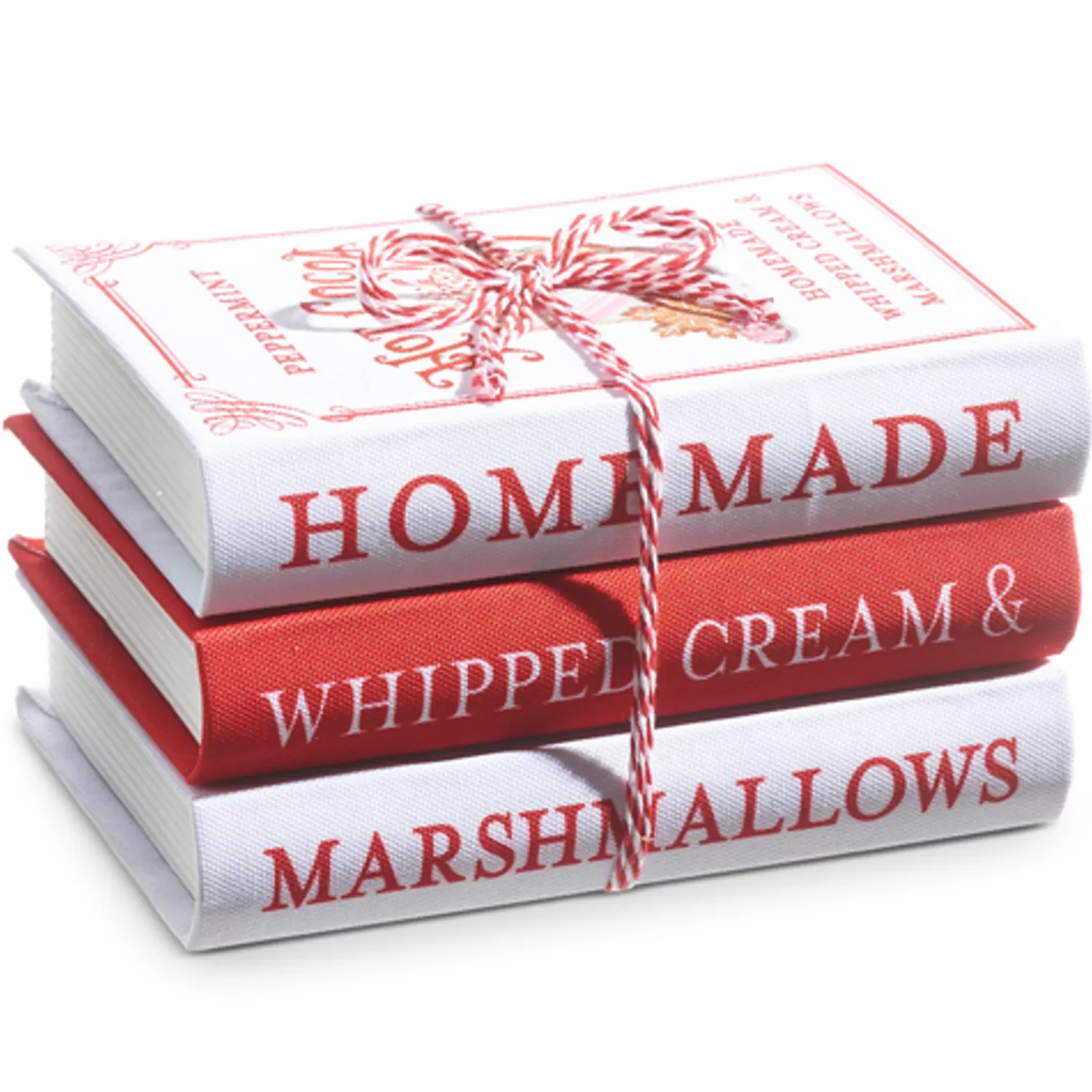 The Jolly Christmas Shop Jingle And Cocoa | Hot Cocoa Bar | Raz 8" Hot Cocoa Faux Book Stack Christmas Decoration 4316112