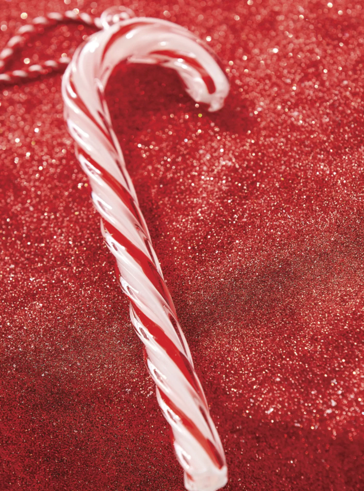 The Jolly Christmas Shop Jingle And Cocoa | Tinsel Town | Raz 9.5" Large Glass Candy Cane Glass Christmas Ornament 4224561