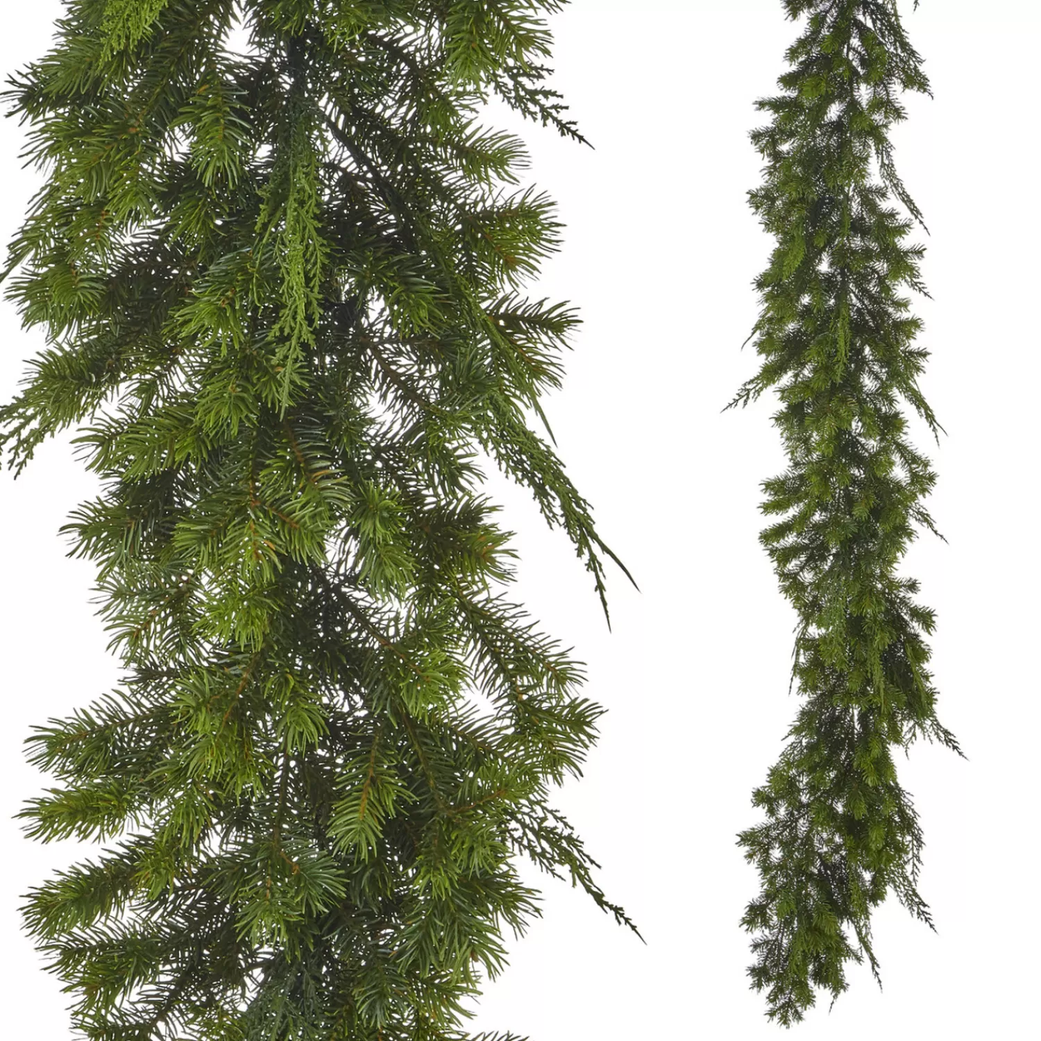 The Jolly Christmas Shop Jingle And Cocoa | Woodland Wonder | Raz 9' Real Feel Green Mixed Cedar And Pine Christmas Garland G4152043