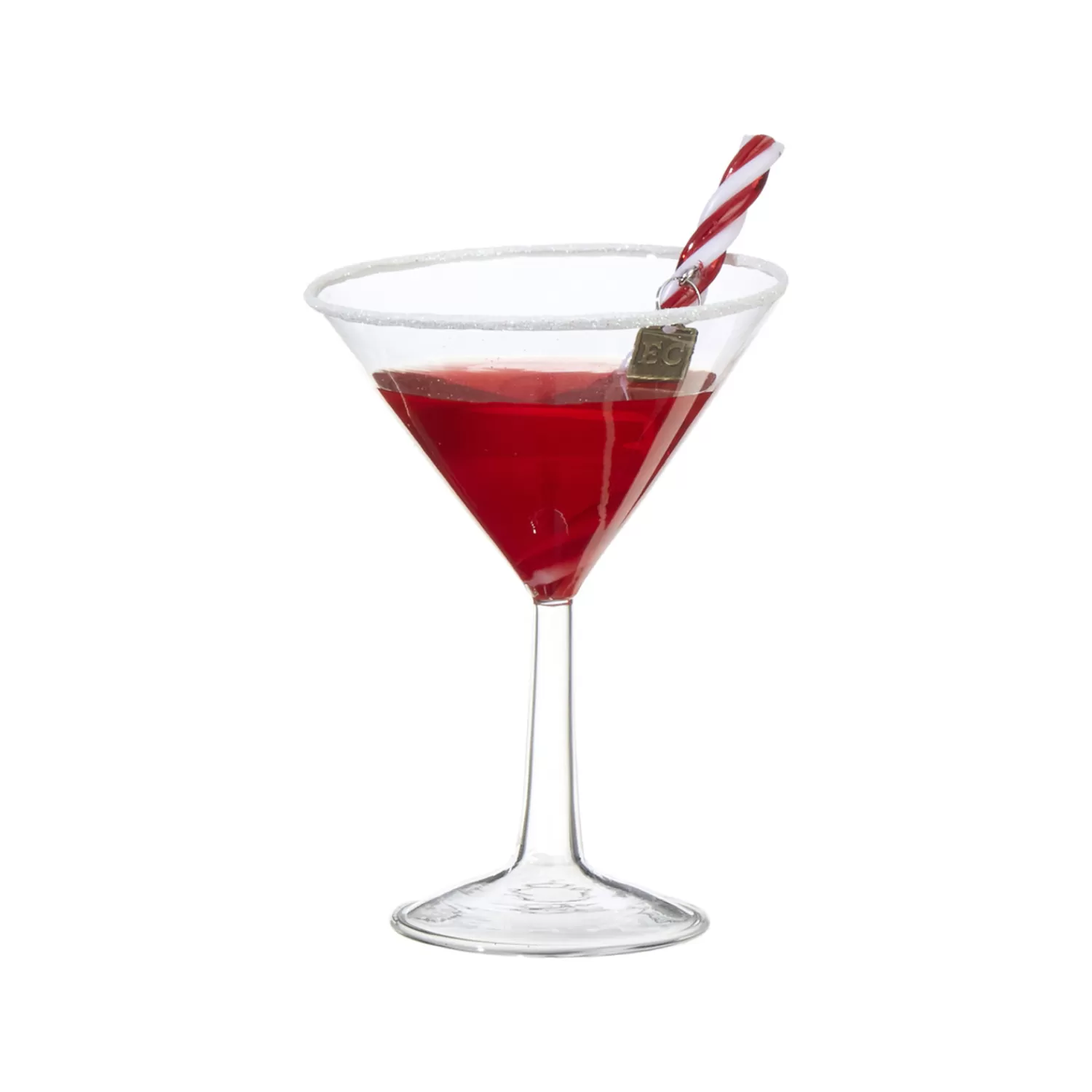 The Jolly Christmas Shop Holiday Cheers | Eric Cortina | Raz Eric Cortina 5.75" Christmas Cocktail Glass Ornament 3953029